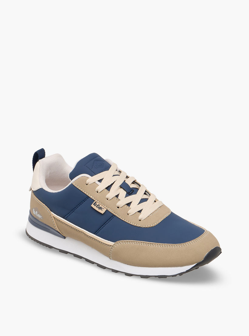 حذاء سنيكرز بقوالب ملونة ورباط إغلاق للرجال من لي كوبر-men-shoes-sneakers-image-2