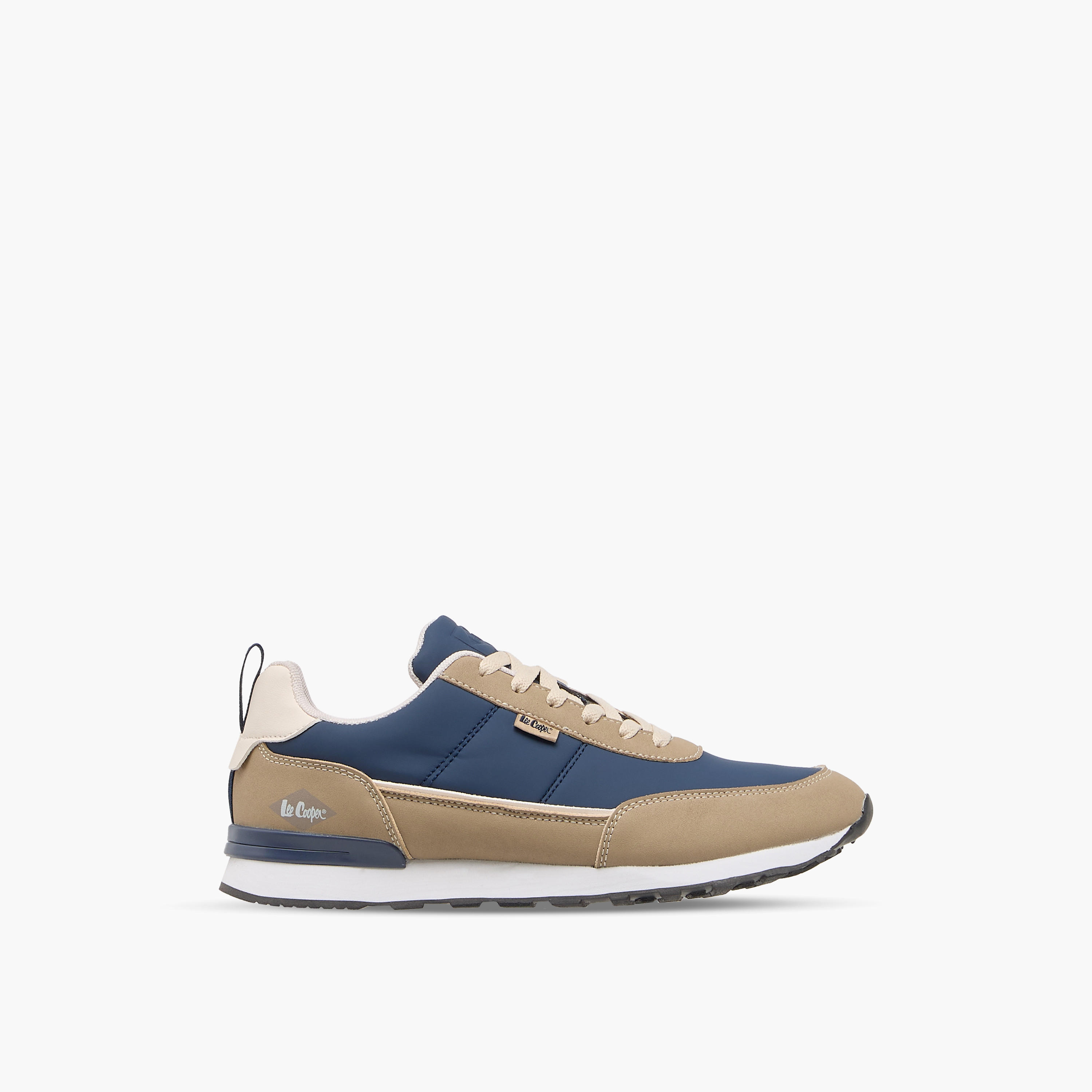 حذاء سنيكرز بقوالب ملونة ورباط إغلاق للرجال من لي كوبر-men-shoes-sneakers-image-3