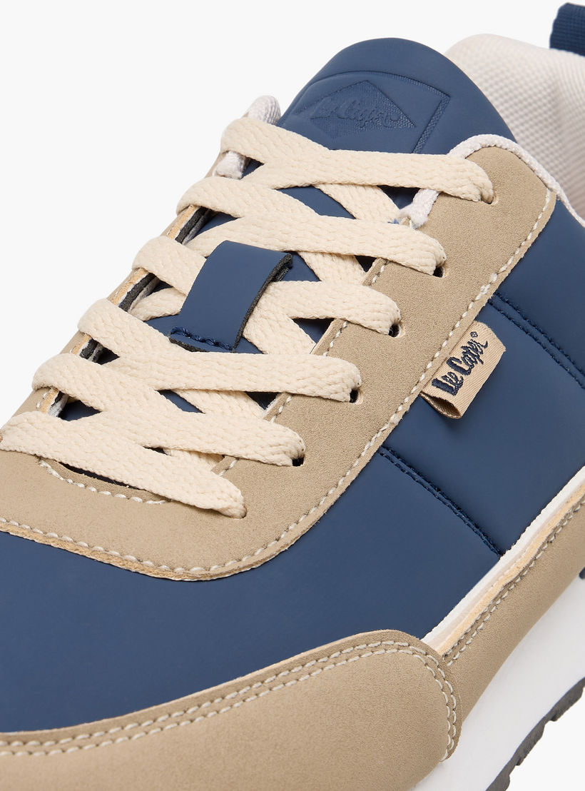 حذاء سنيكرز بقوالب ملونة ورباط إغلاق للرجال من لي كوبر-men-shoes-sneakers-image-4