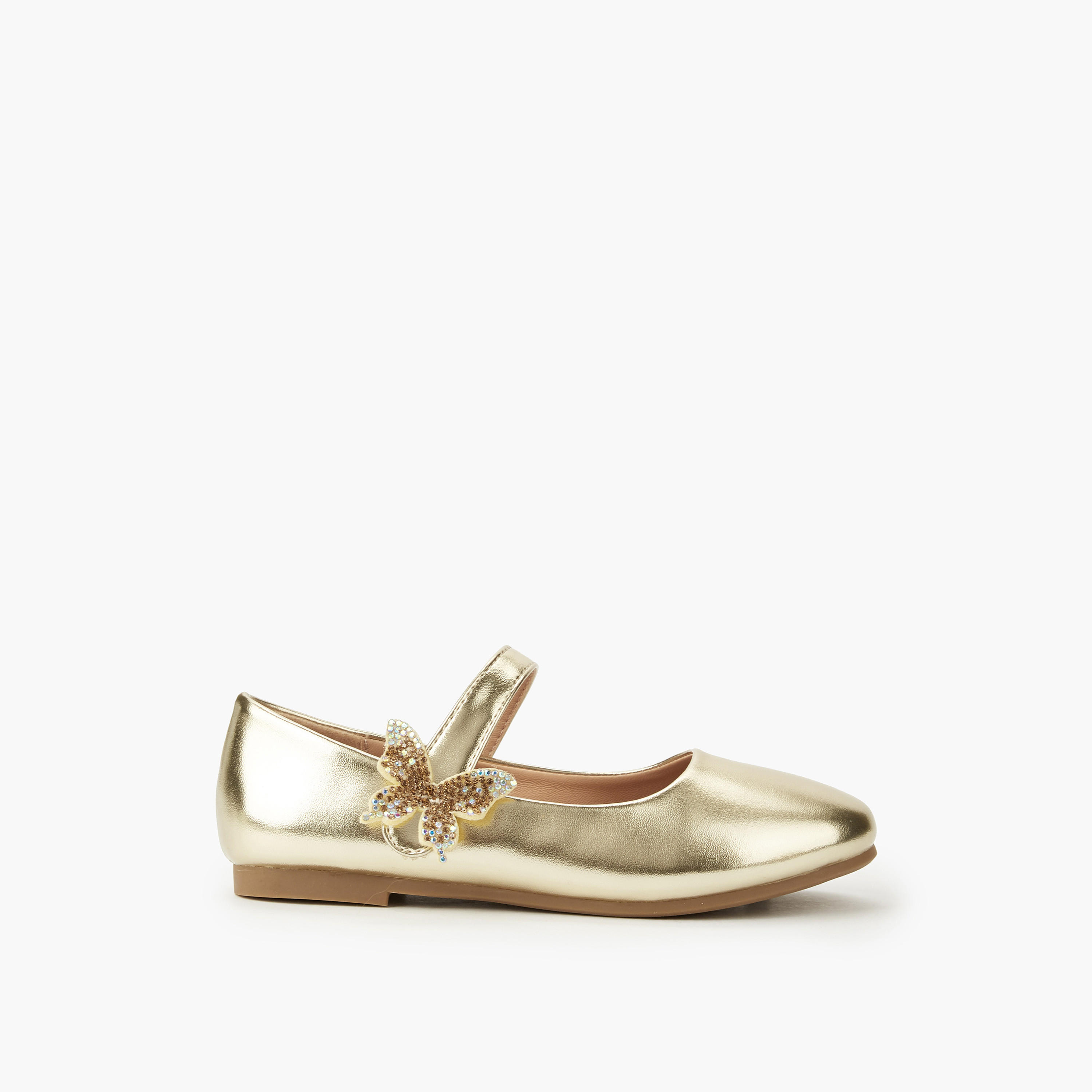 Flora Bella Girls Butterfly Accent Ballerina Shoes-girls-shoes-ballerinas-image-2