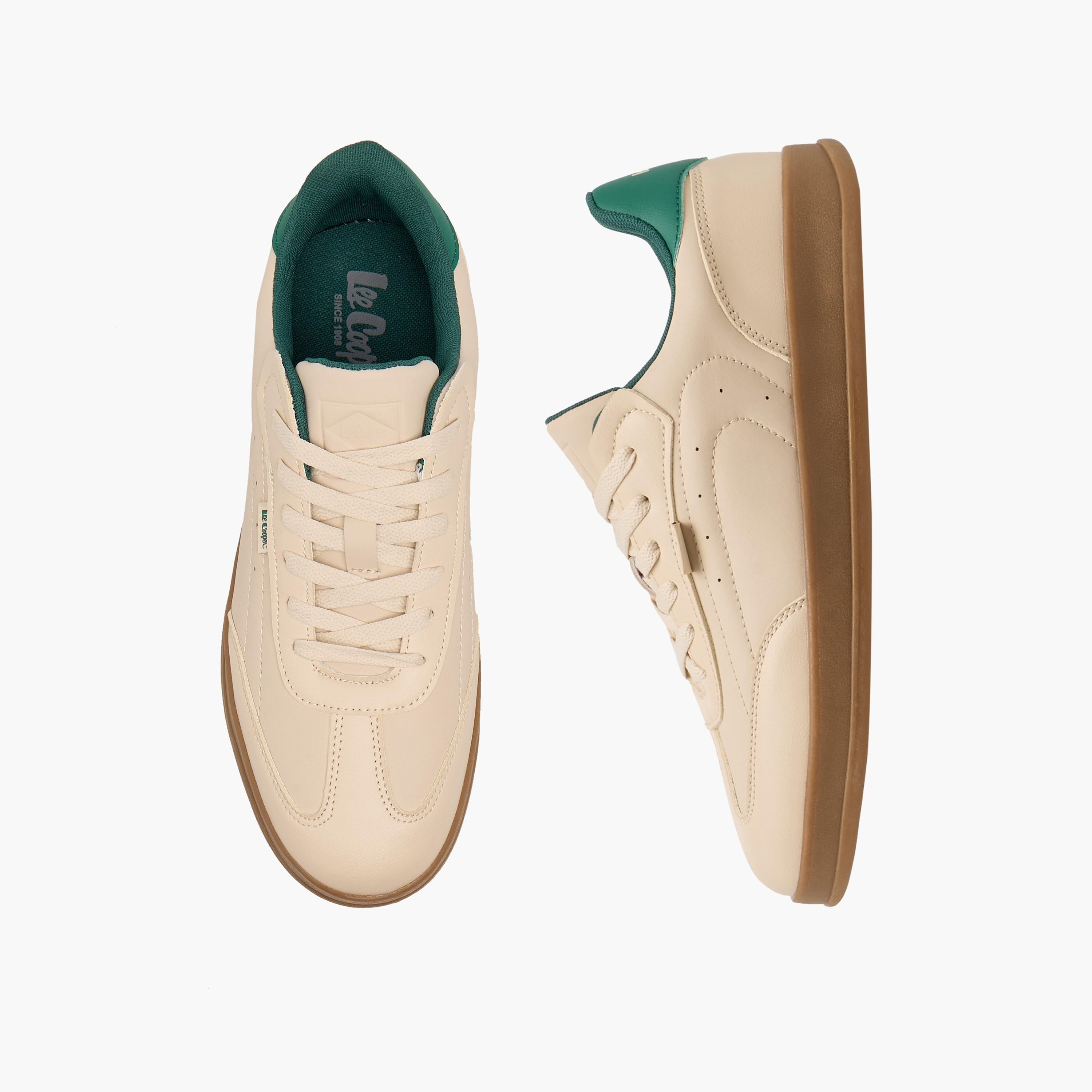 Lee Cooper Men Panelled Lace-Up Sneakers-men-shoes-sneakers-image-1