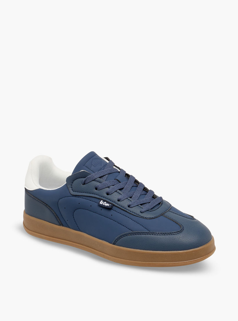 Lee Cooper Men Panelled Lace-Up Sneakers-men-shoes-sneakers-image-2