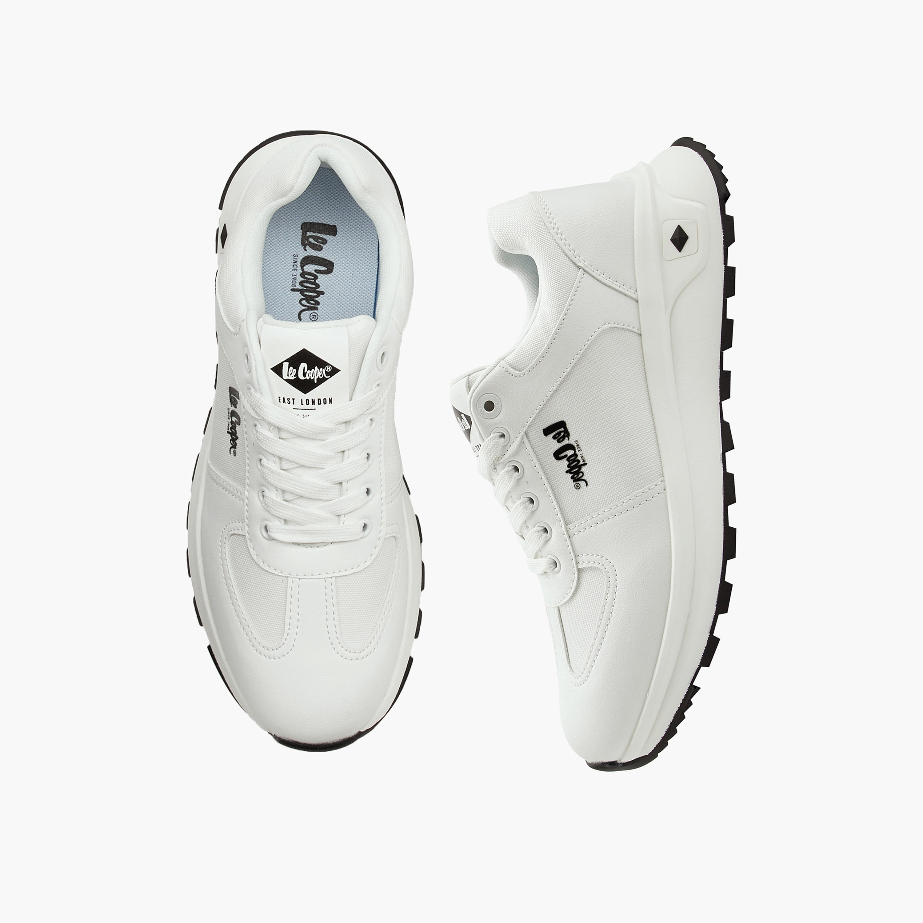 Lee Cooper Men's Panelled Lace-Up Ortholite Sneakers-men-shoes-sneakers-image-1