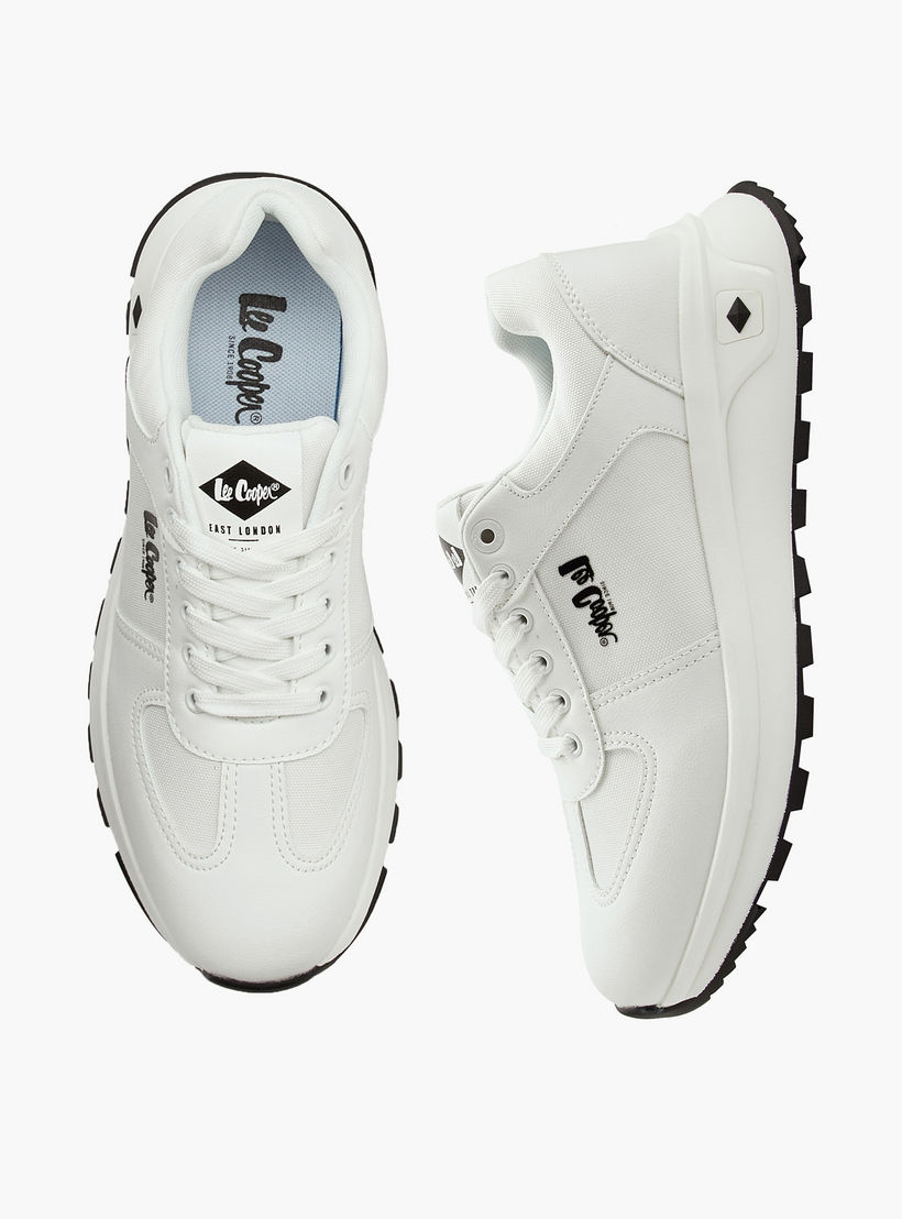 Lee Cooper Men's Panelled Lace-Up Ortholite Sneakers-men-shoes-sneakers-image-1