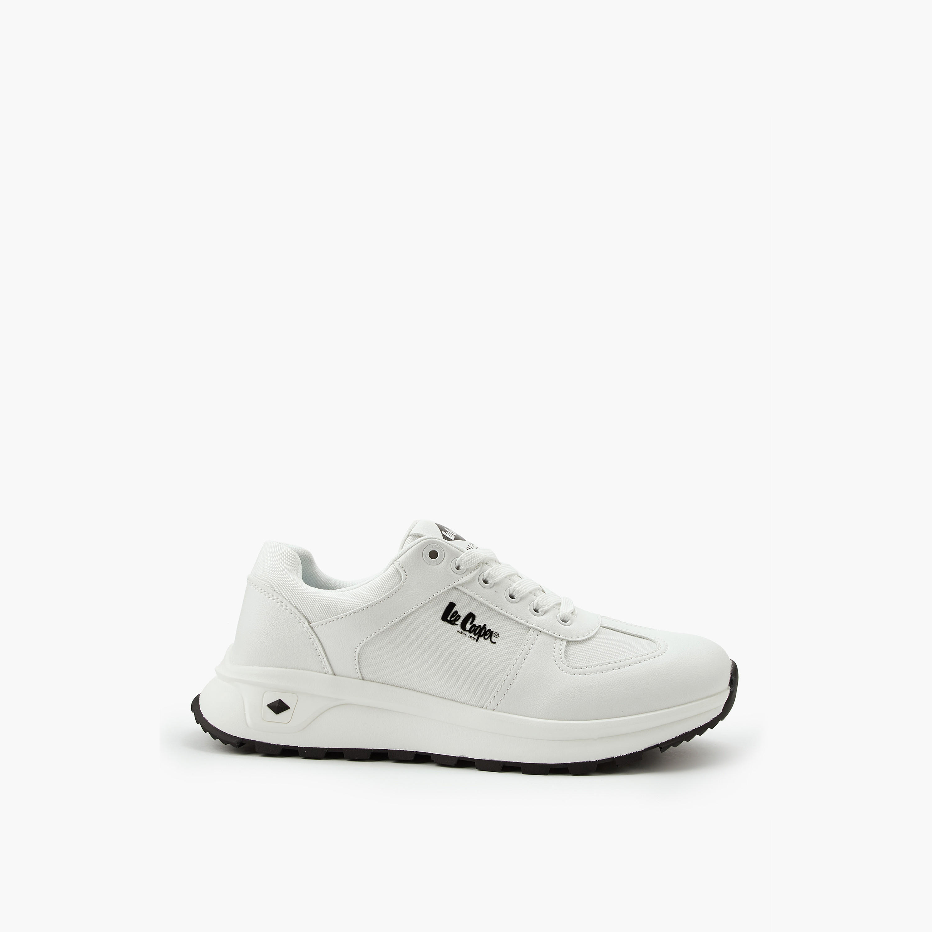 Lee Cooper Men's Panelled Lace-Up Ortholite Sneakers-men-shoes-sneakers-image-2