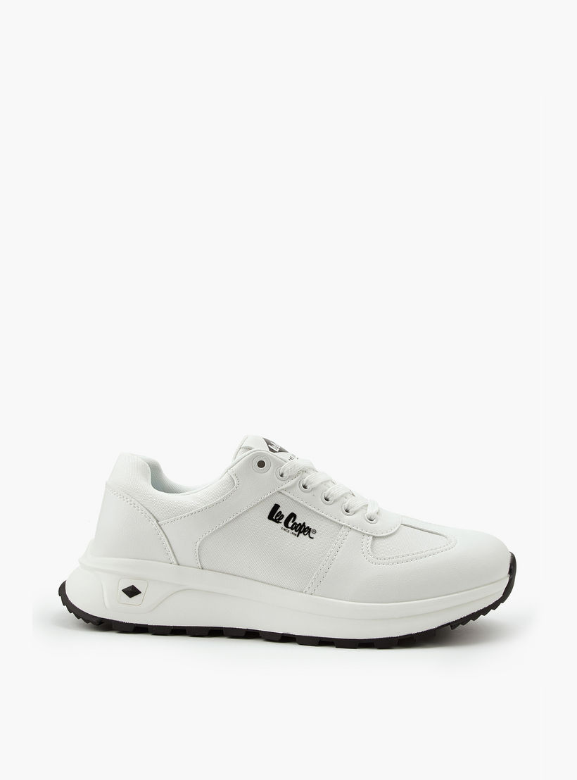 Lee Cooper Men's Panelled Lace-Up Ortholite Sneakers-men-shoes-sneakers-image-2