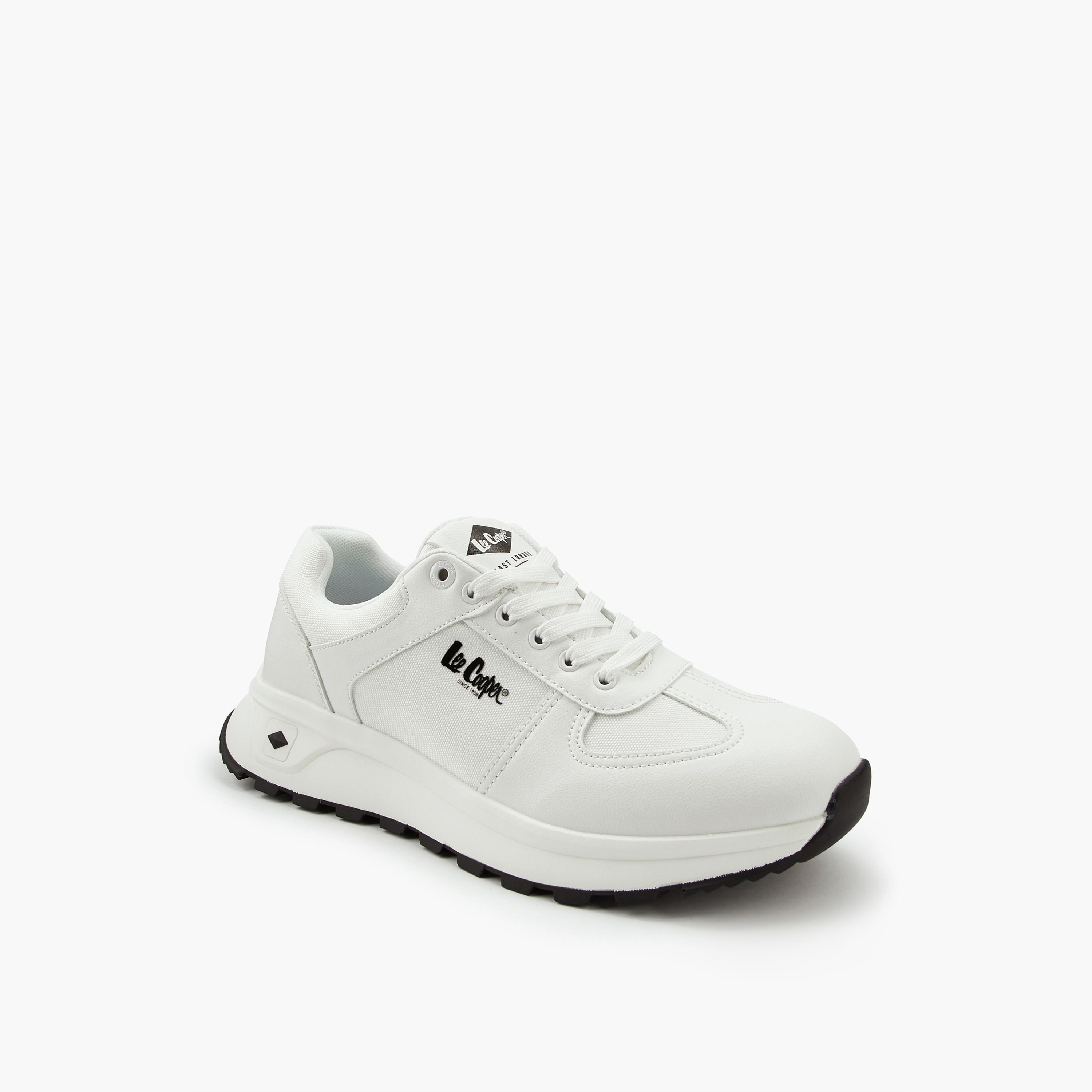 Lee Cooper Men's Panelled Lace-Up Ortholite Sneakers-men-shoes-sneakers-image-3