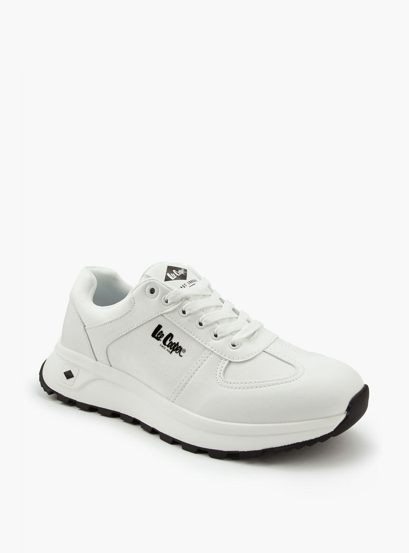 Lee Cooper Men's Panelled Lace-Up Ortholite Sneakers-men-shoes-sneakers-image-3