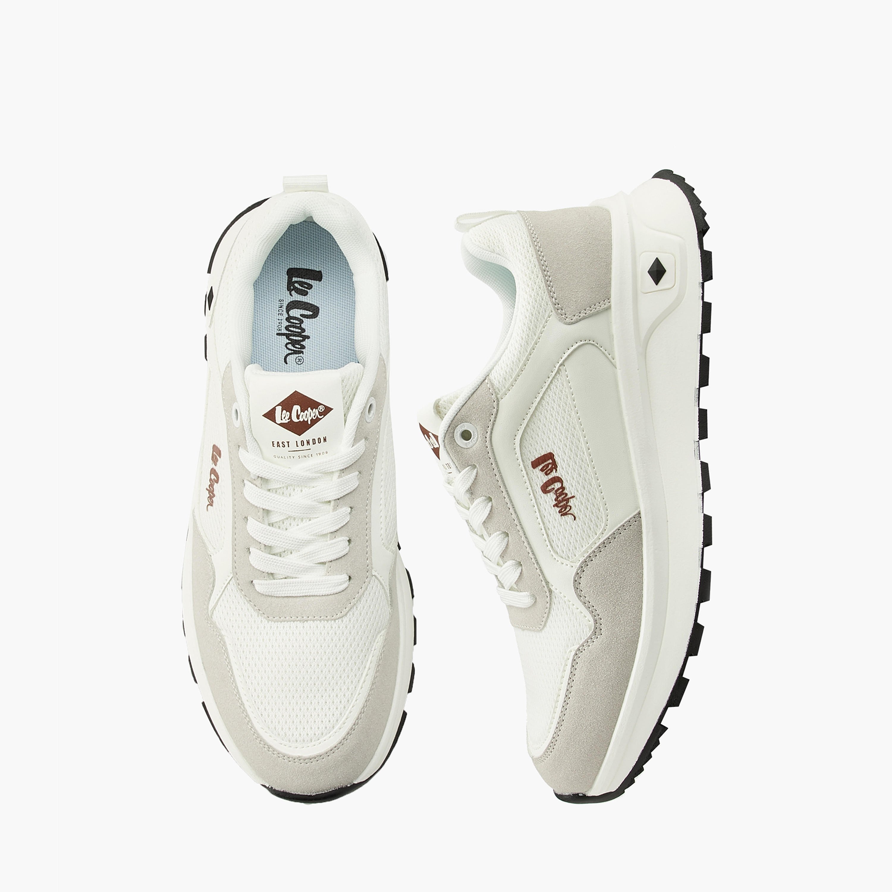 Lee Cooper Men's Panelled Lace-Up Ortholite Sneakers-men-shoes-sneakers-image-1