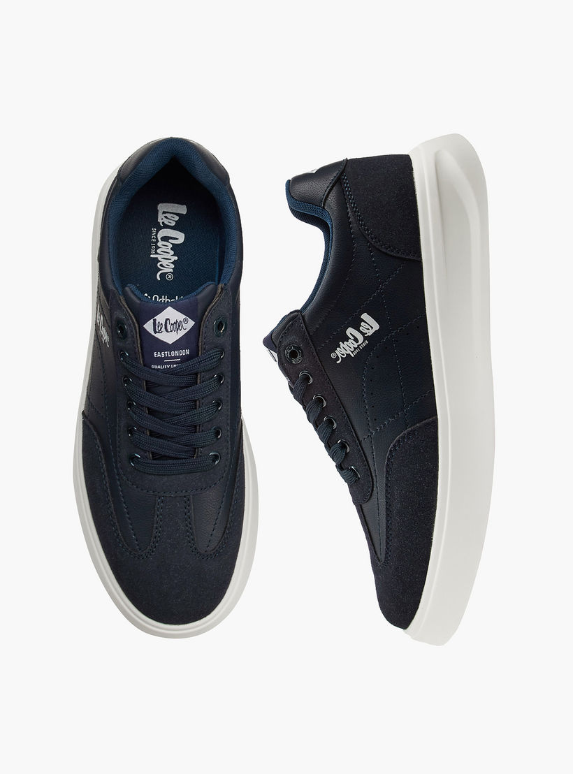 Lee Cooper Men's Panelled Lace-Up Ortholite Sneakers-men-shoes-sneakers-image-1