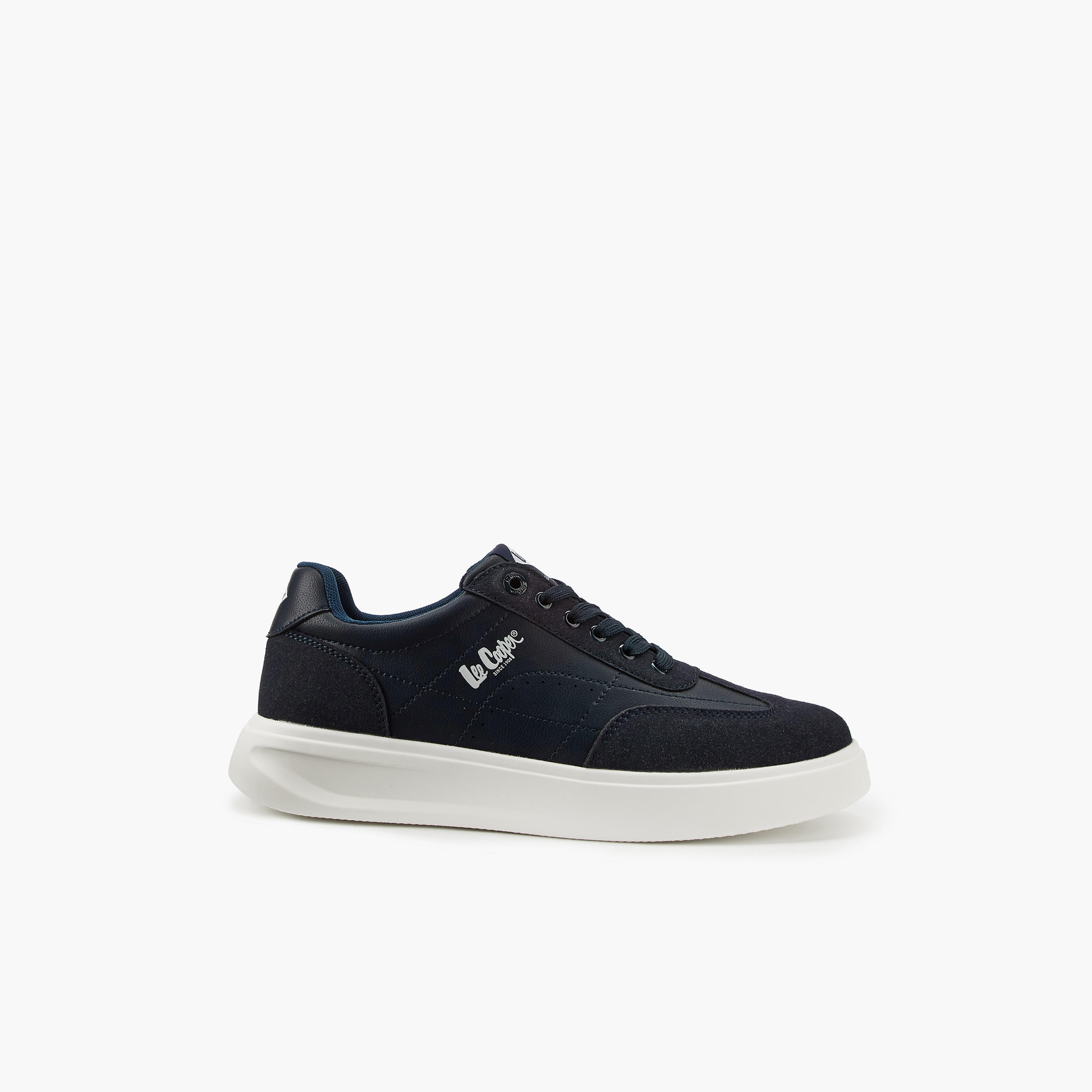 Lee Cooper Men's Panelled Lace-Up Ortholite Sneakers-men-shoes-sneakers-image-2