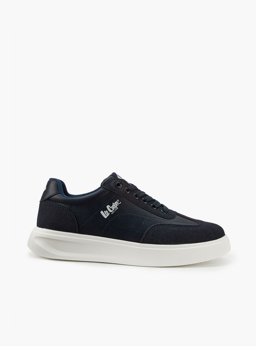 Lee Cooper Men's Panelled Lace-Up Ortholite Sneakers-men-shoes-sneakers-image-2