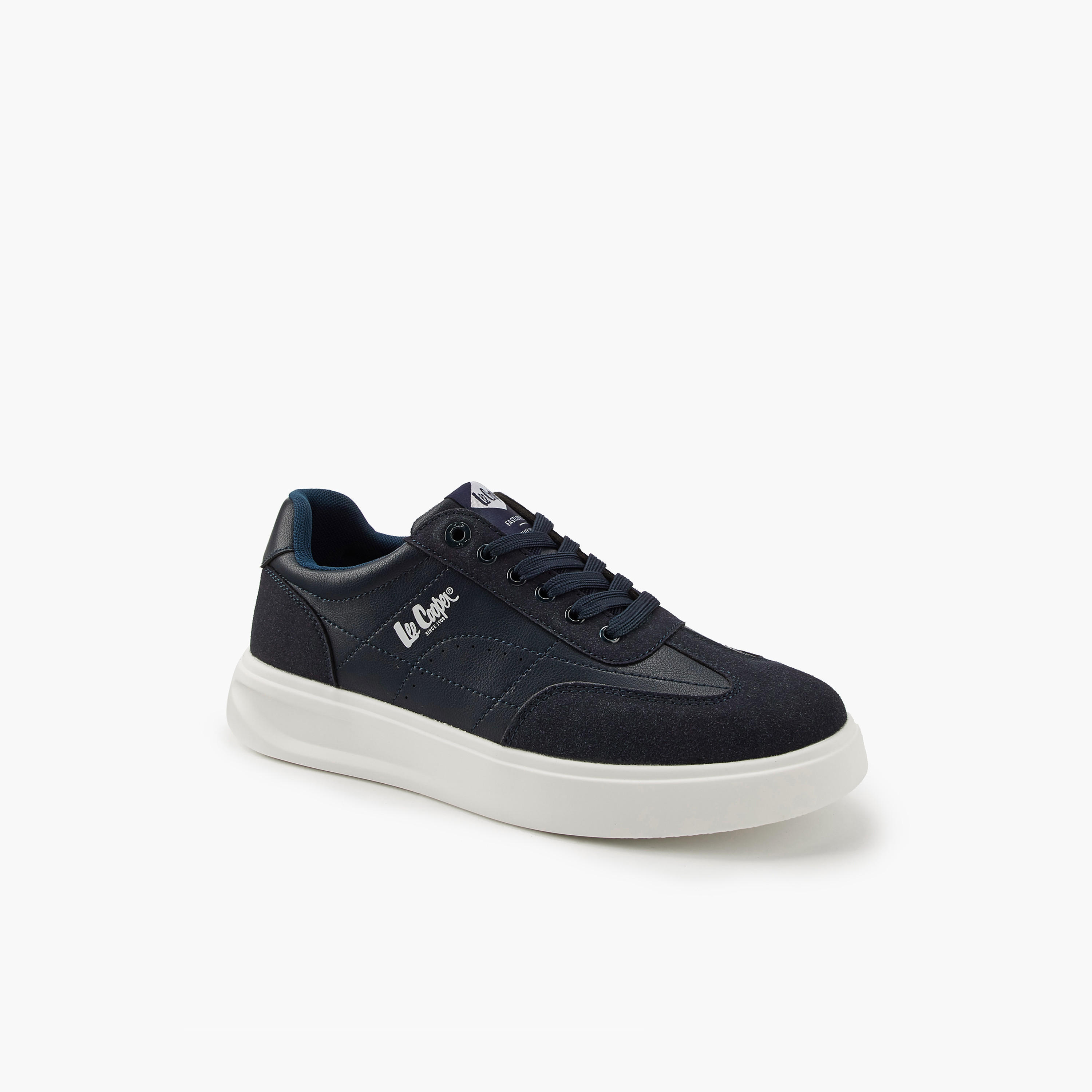 Lee Cooper Men's Panelled Lace-Up Ortholite Sneakers-men-shoes-sneakers-image-3