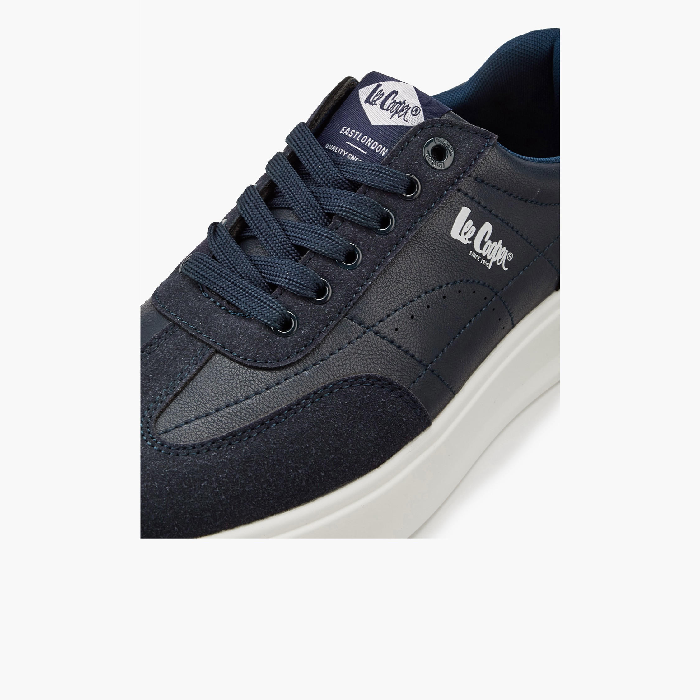 Lee Cooper Men's Panelled Lace-Up Ortholite Sneakers-men-shoes-sneakers-image-4