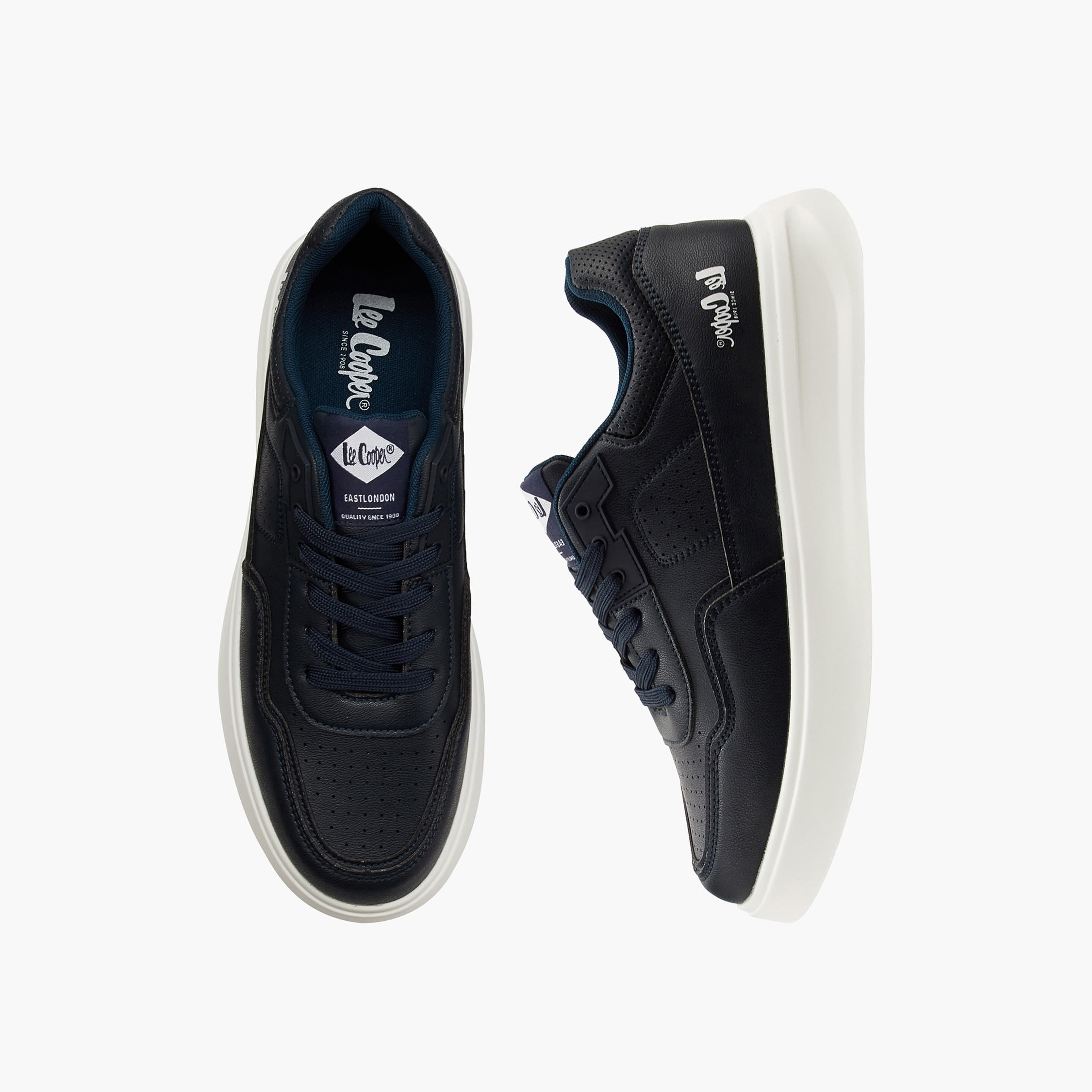 Lee Cooper Men's Panelled Lace-Up Ortholite Sneakers-men-shoes-sneakers-image-1