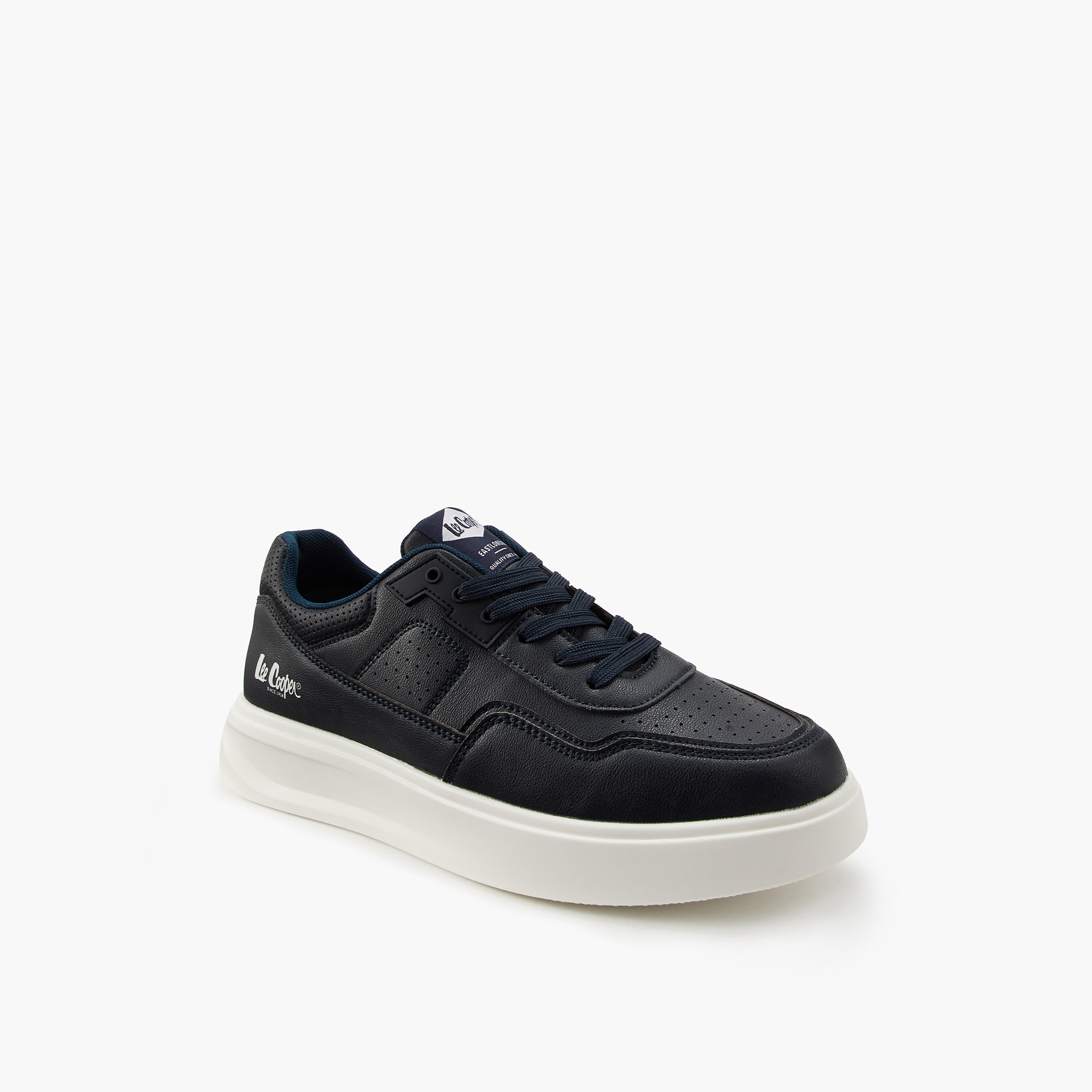 Lee Cooper Men's Panelled Lace-Up Ortholite Sneakers-men-shoes-sneakers-image-3