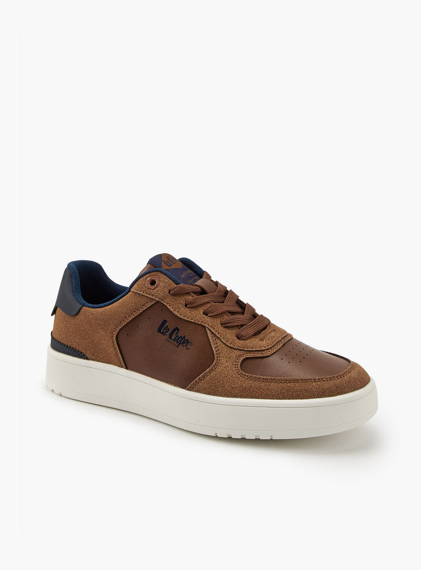 Lee Cooper Men's Panelled Lace-Up Ortholite Sneakers-men-shoes-sneakers-image-3