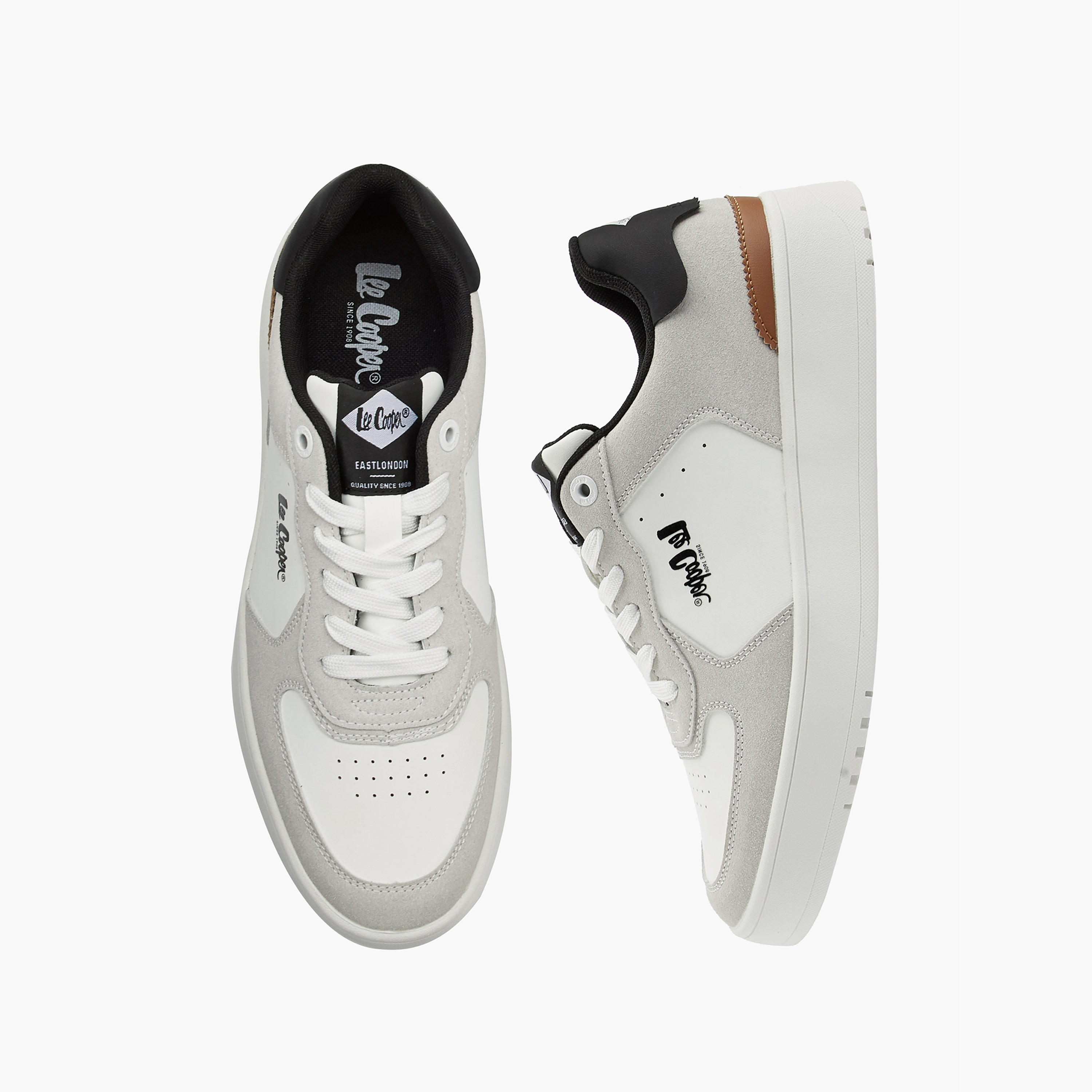 Lee Cooper Men's Panelled Lace-Up Ortholite Sneakers-men-shoes-sneakers-image-1