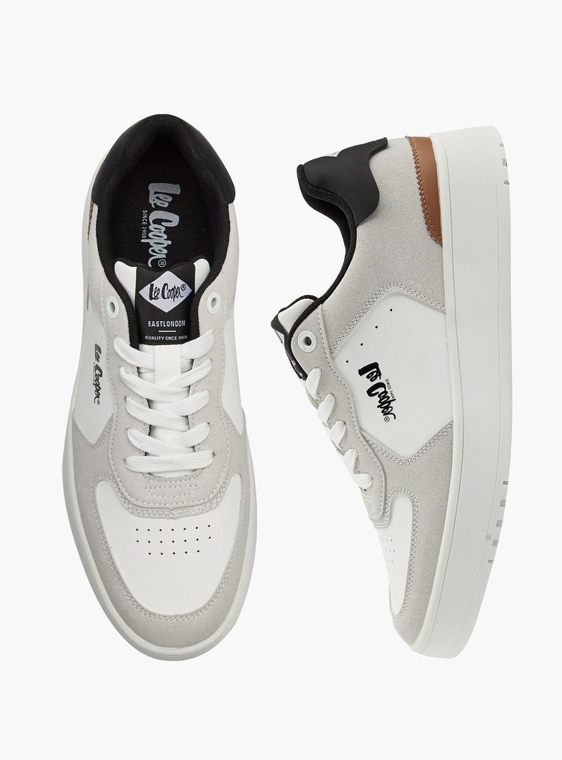 Lee Cooper Men's Panelled Lace-Up Ortholite Sneakers-men-shoes-sneakers-image-1