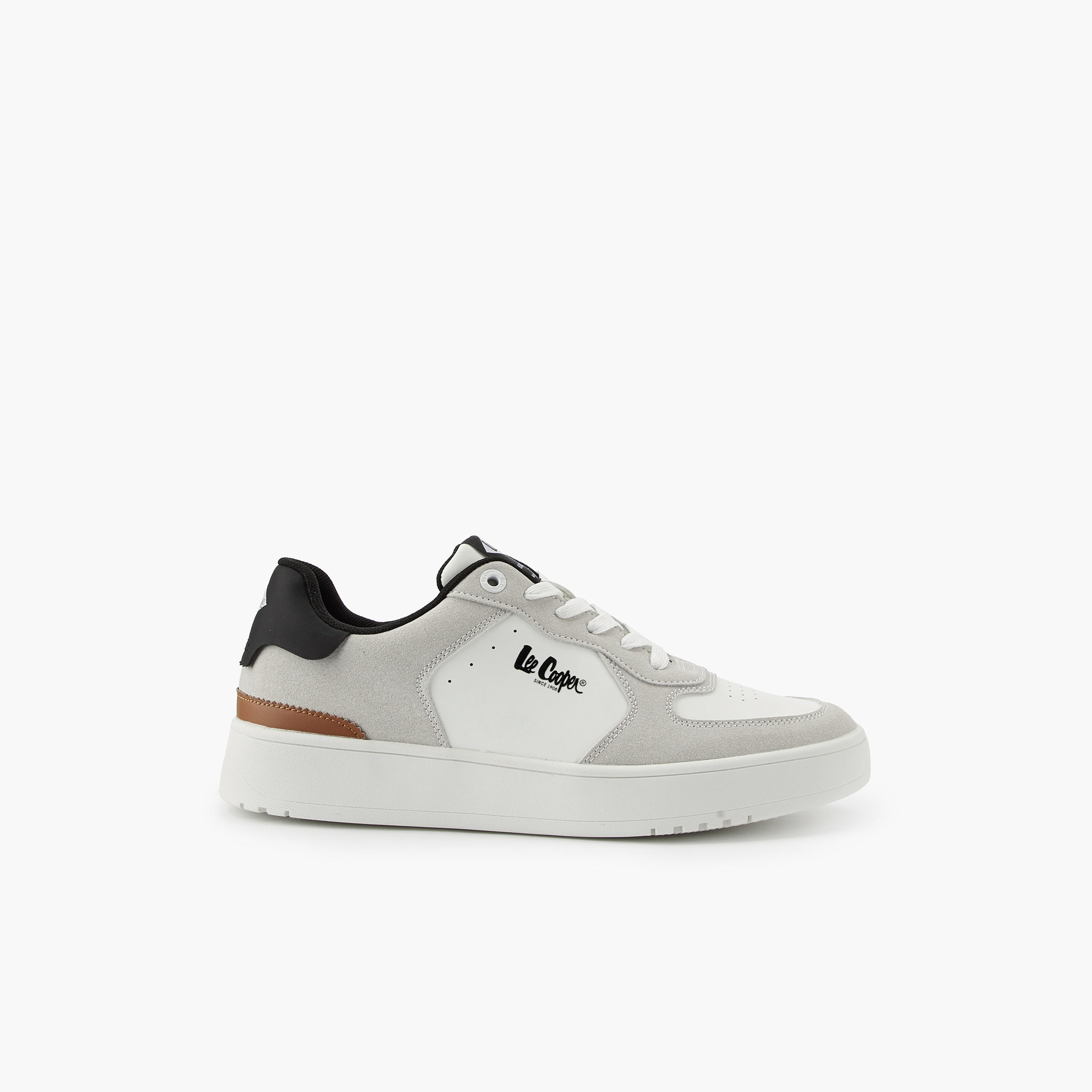 Lee Cooper Men's Panelled Lace-Up Ortholite Sneakers-men-shoes-sneakers-image-2