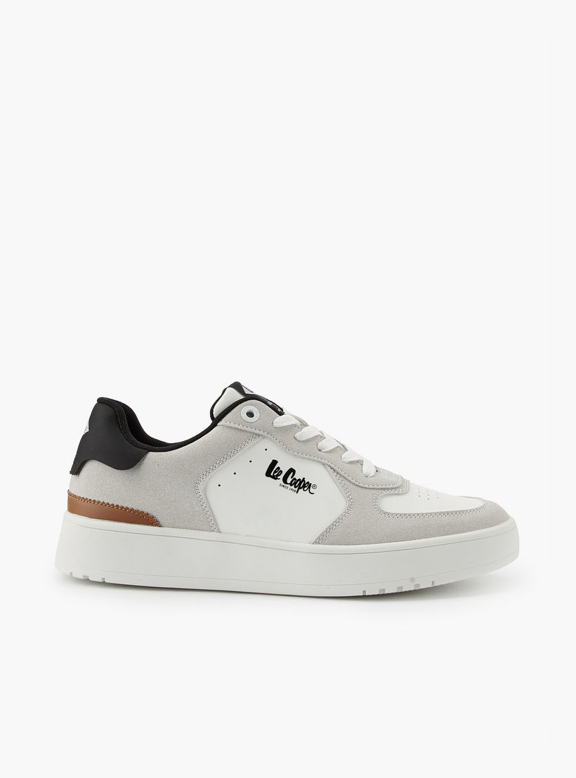 Lee Cooper Men's Panelled Lace-Up Ortholite Sneakers-men-shoes-sneakers-image-2