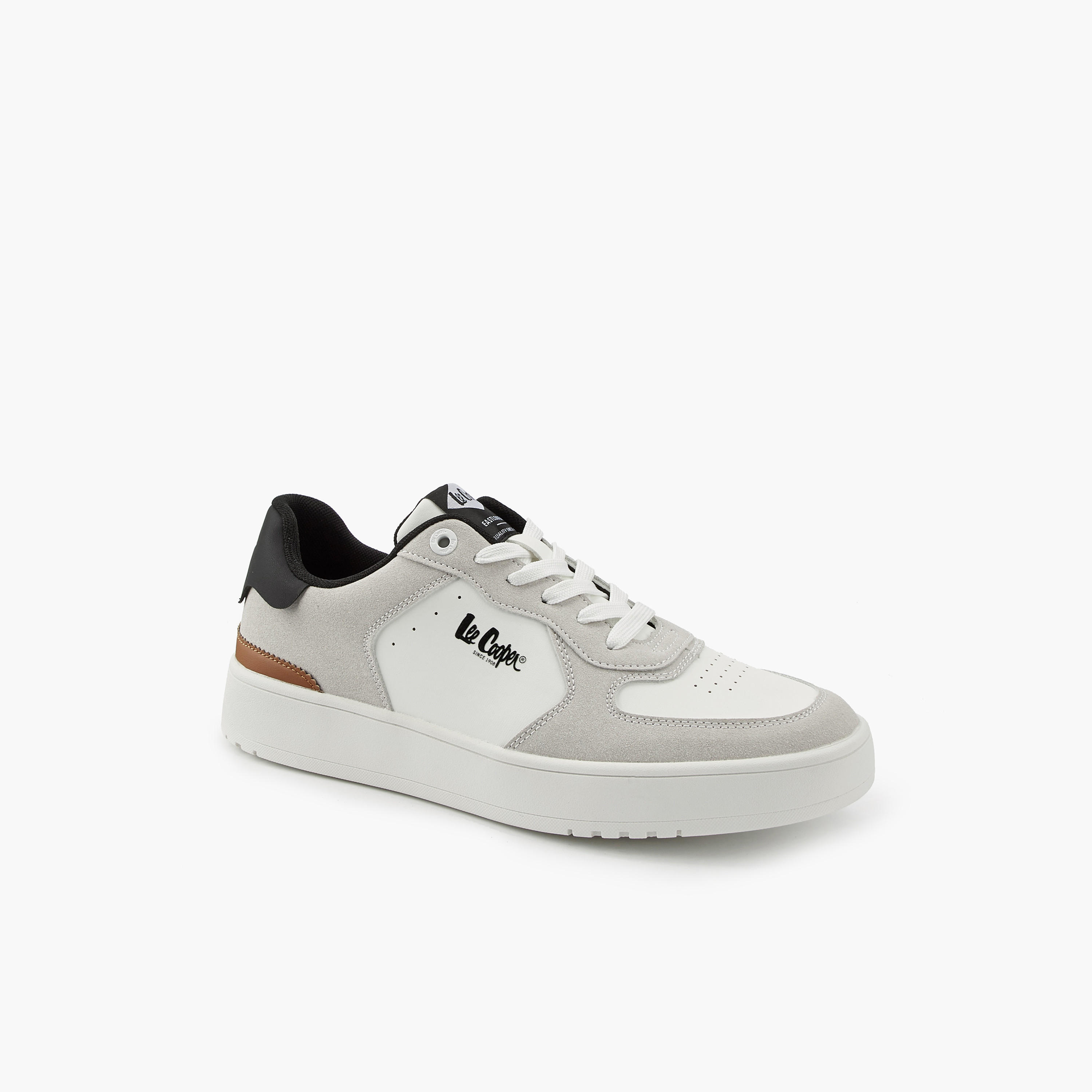 Lee Cooper Men's Panelled Lace-Up Ortholite Sneakers-men-shoes-sneakers-image-3