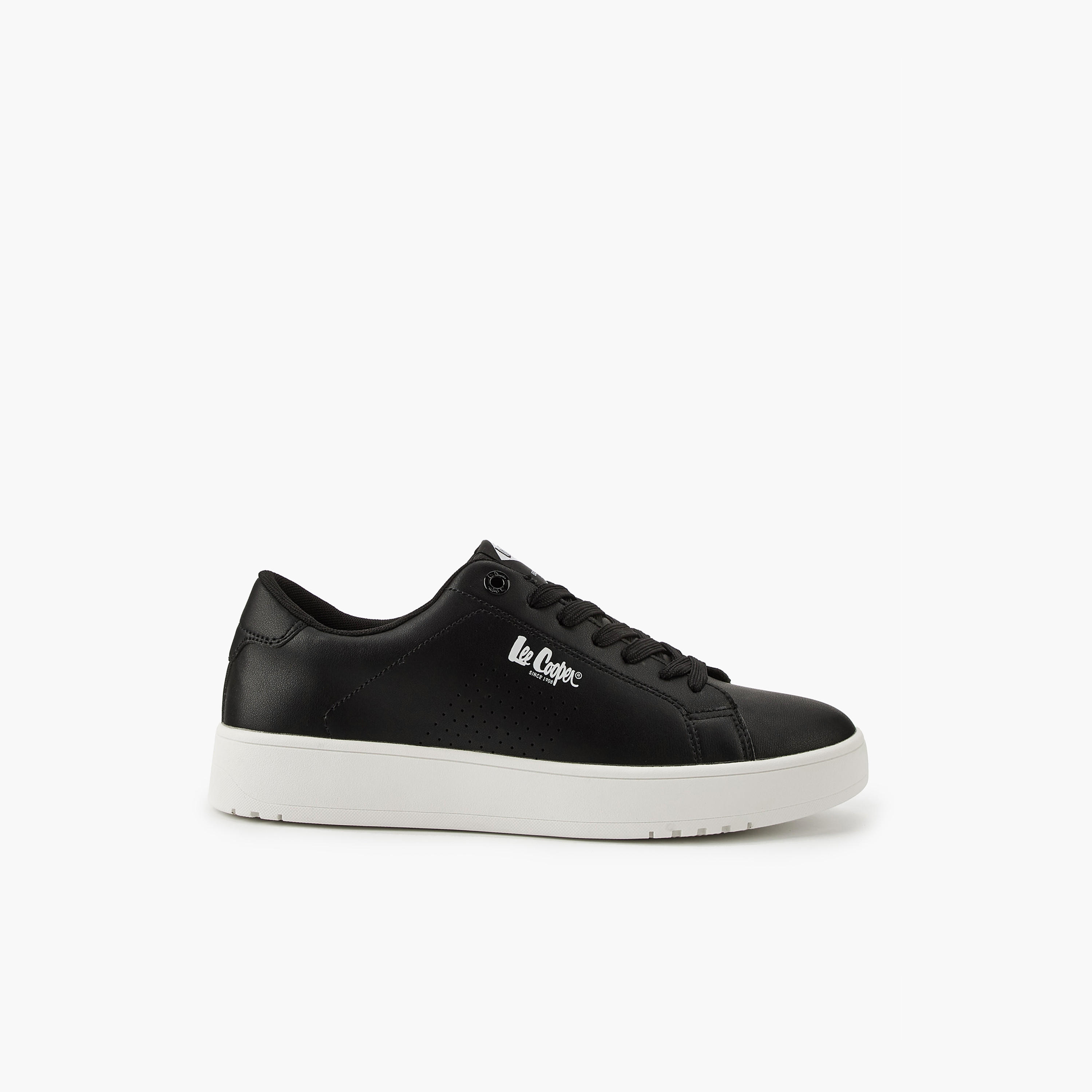 Lee Cooper Men's Perforated Lace-Up Ortholite Sneakers-men-shoes-sneakers-image-2