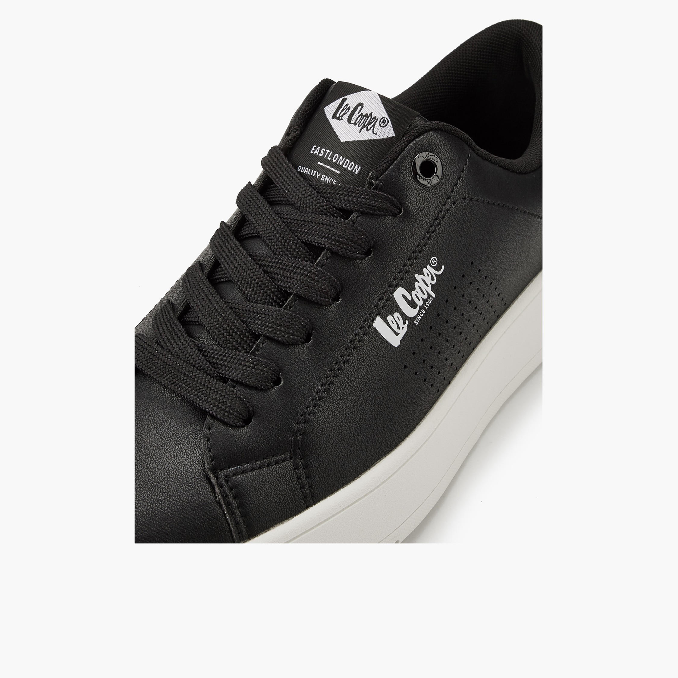 Lee Cooper Men's Perforated Lace-Up Ortholite Sneakers-men-shoes-sneakers-image-4