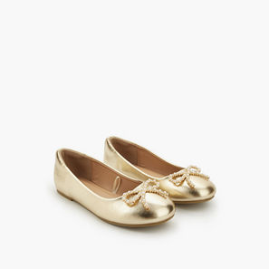 حذاء باليرينا بفيونكة مزينة للبنات من سيليست-girls-shoes-ballerinas-image-1