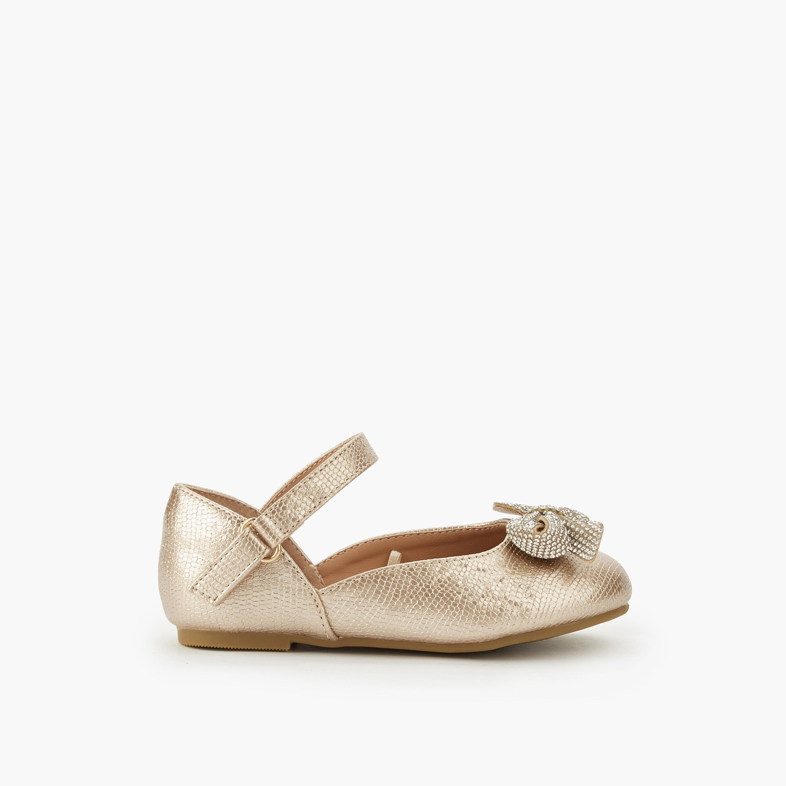حذاء باليرينا بشريط إغلاق لاصق للبنات من جونيورز-girls-shoes-ballerinas-image-2