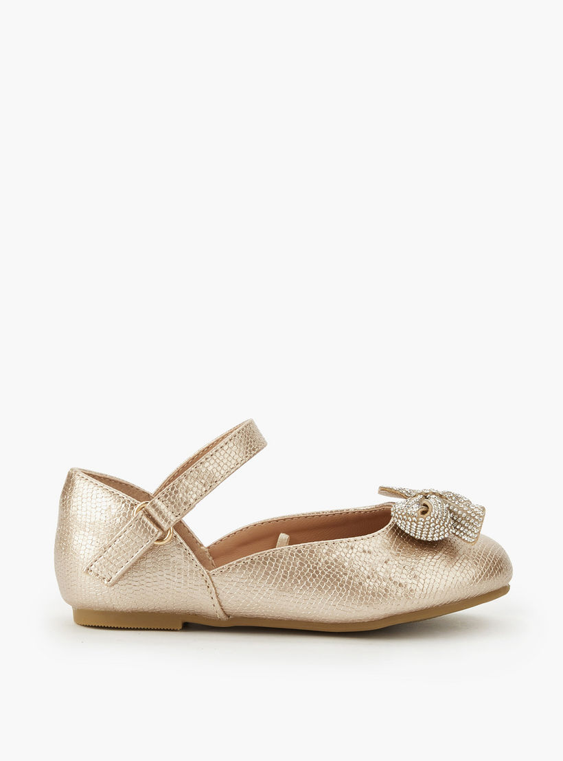 حذاء باليرينا بشريط إغلاق لاصق للبنات من جونيورز-girls-shoes-ballerinas-image-2