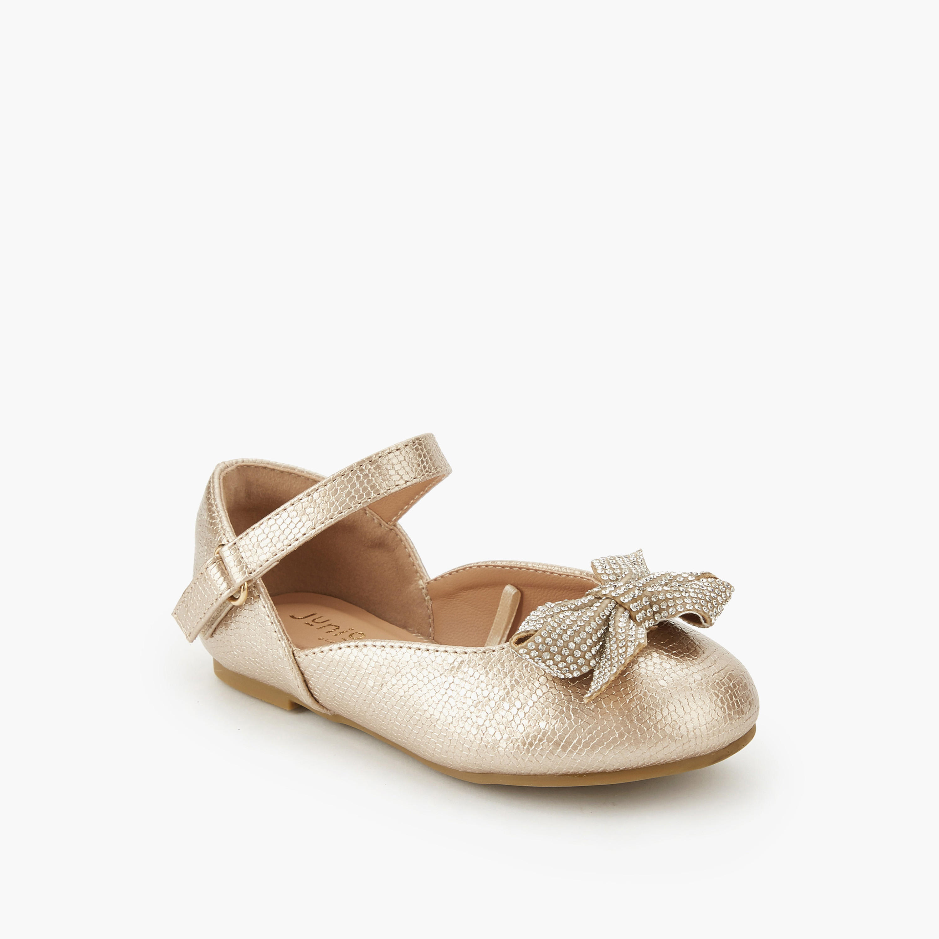 حذاء باليرينا بشريط إغلاق لاصق للبنات من جونيورز-girls-shoes-ballerinas-image-3
