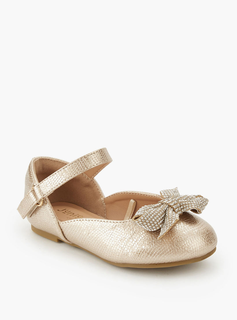 حذاء باليرينا بشريط إغلاق لاصق للبنات من جونيورز-girls-shoes-ballerinas-image-3