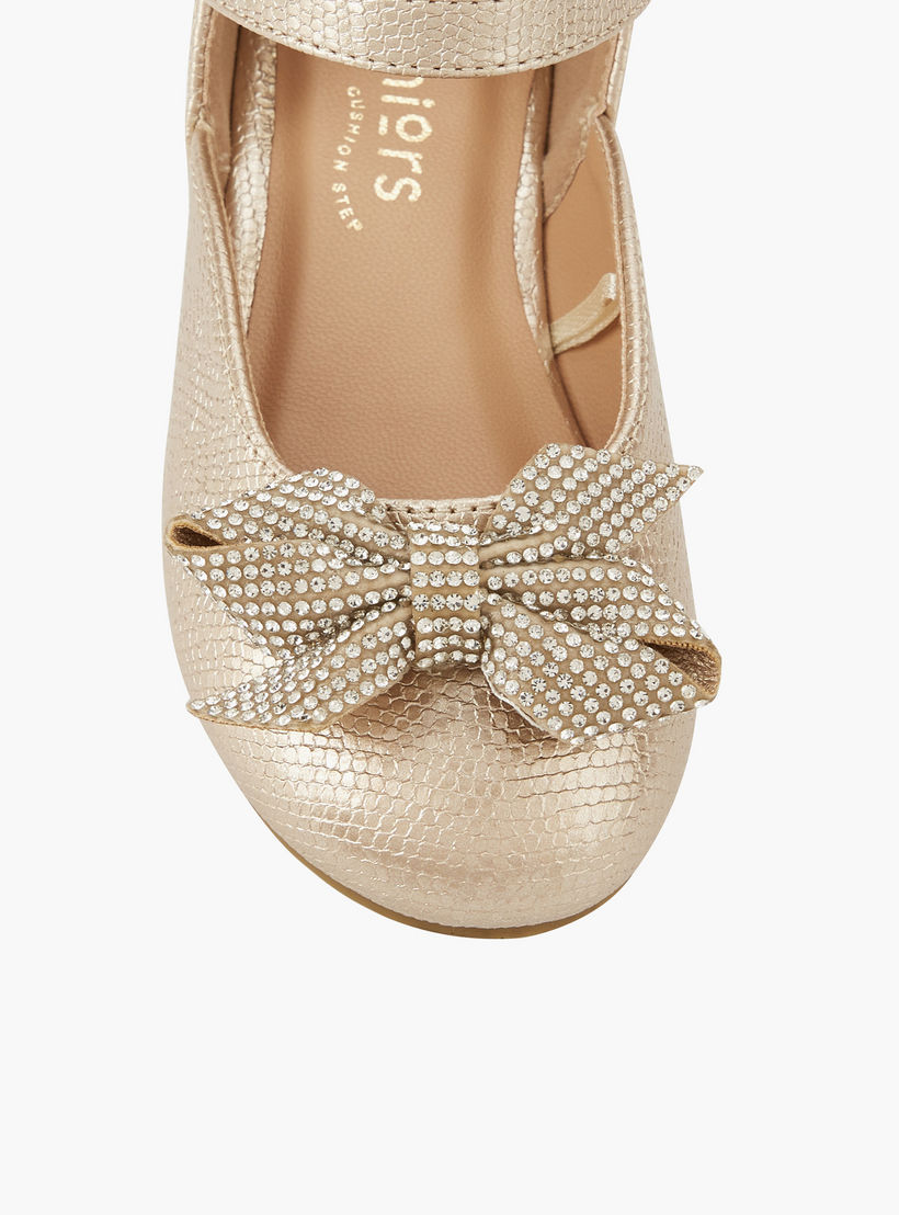 حذاء باليرينا بشريط إغلاق لاصق للبنات من جونيورز-girls-shoes-ballerinas-image-4