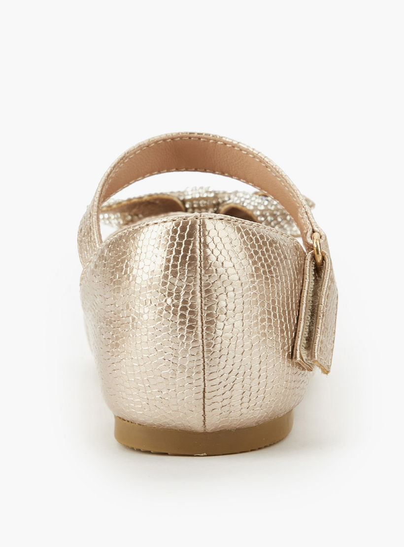 حذاء باليرينا بشريط إغلاق لاصق للبنات من جونيورز-girls-shoes-ballerinas-image-5