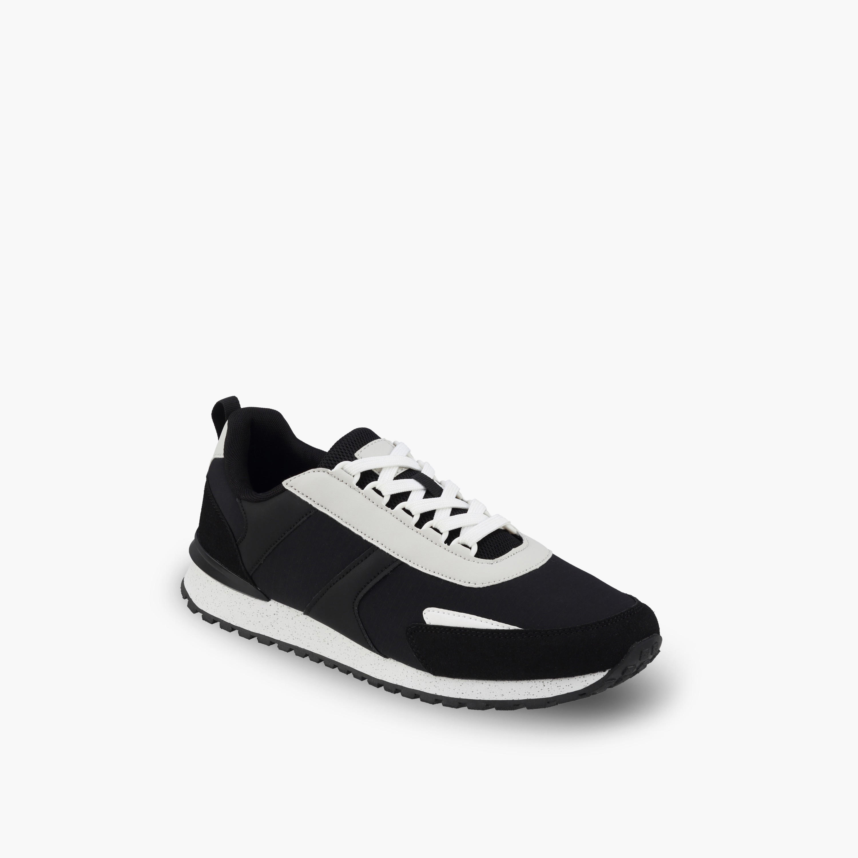 حذاء سنيكرز طول الكاحل بارز الملمس برباط للرجال من أل بي أل من شو إكسبريس-men-shoes-sneakers-image-2