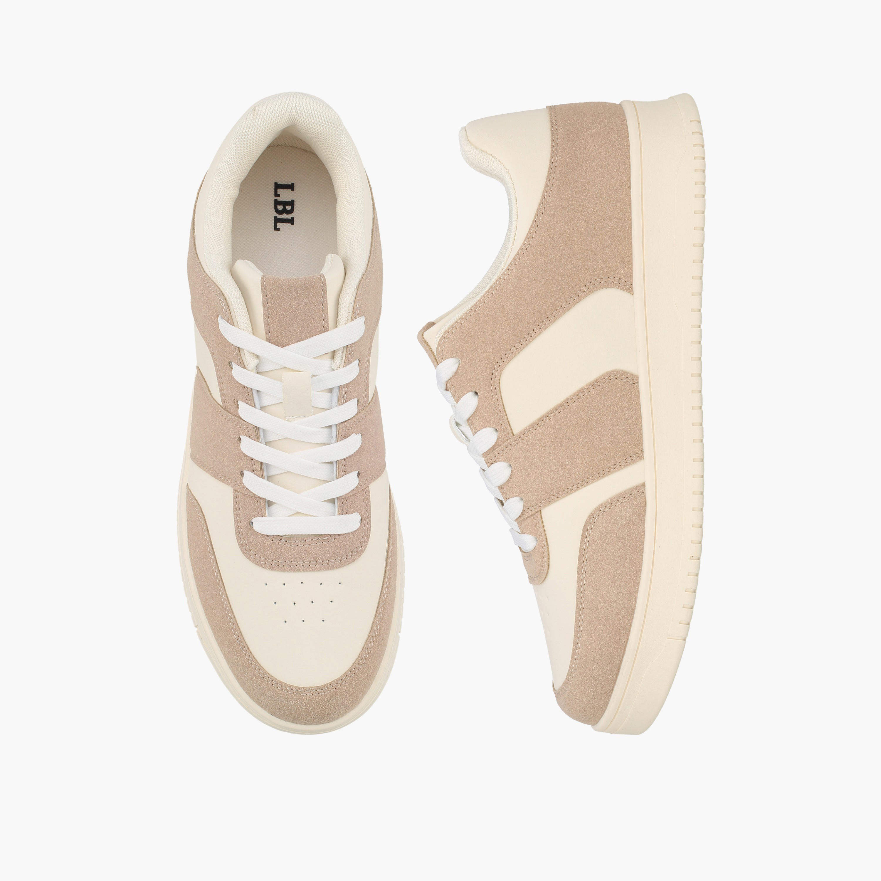 حذاء سنيكرز طول الكاحل بألواح ورباط للرجال من أل بي أل من شو إكسبريس-men-shoes-sneakers-image-1