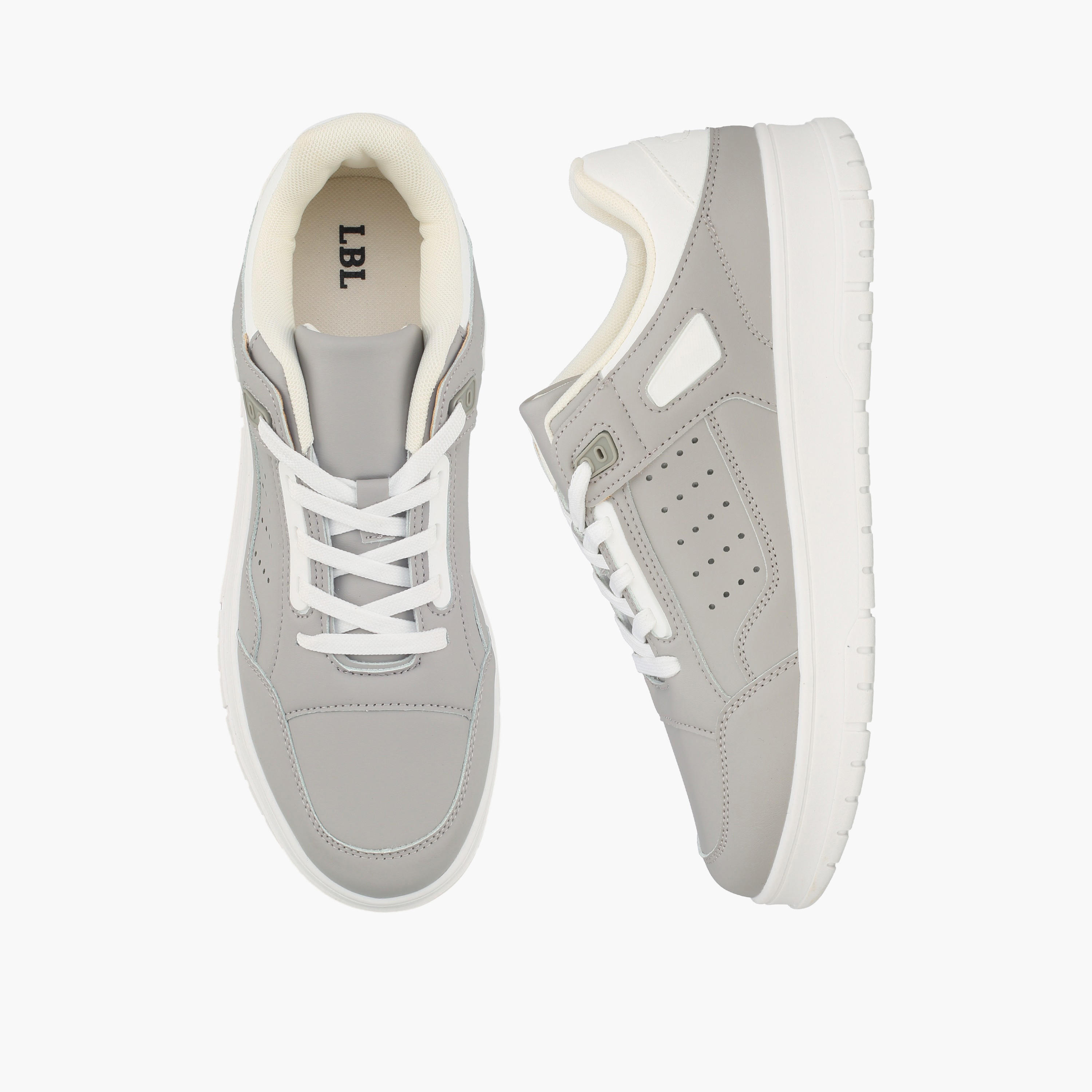 حذاء سنيكرز طول الكاحل برباط للرجال من أل بي أل من شو إكسبريس-men-shoes-sneakers-image-1