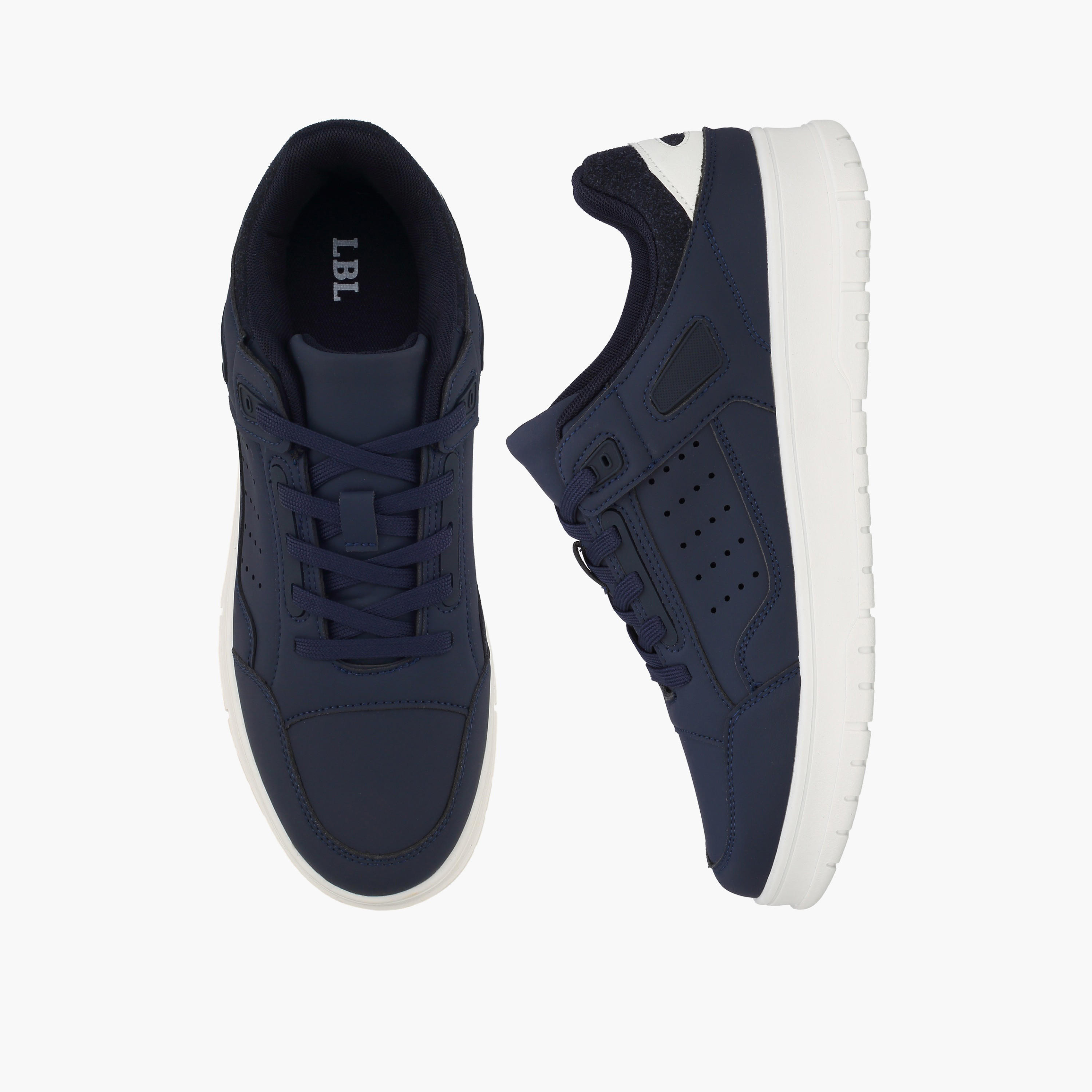 حذاء سنيكرز طول الكاحل برباط للرجال من أل بي أل من شو إكسبريس-men-shoes-sneakers-image-1