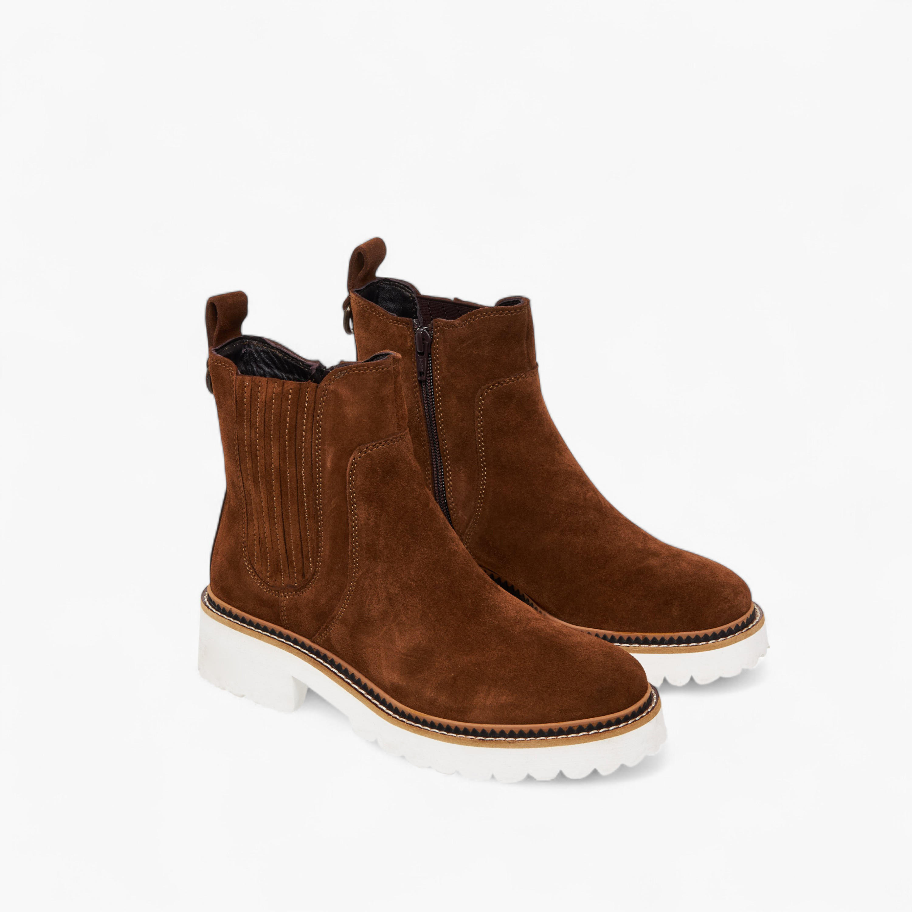 بوت جلد للكاحل للنساء من بابريكا-women-shoes-boots-image-1