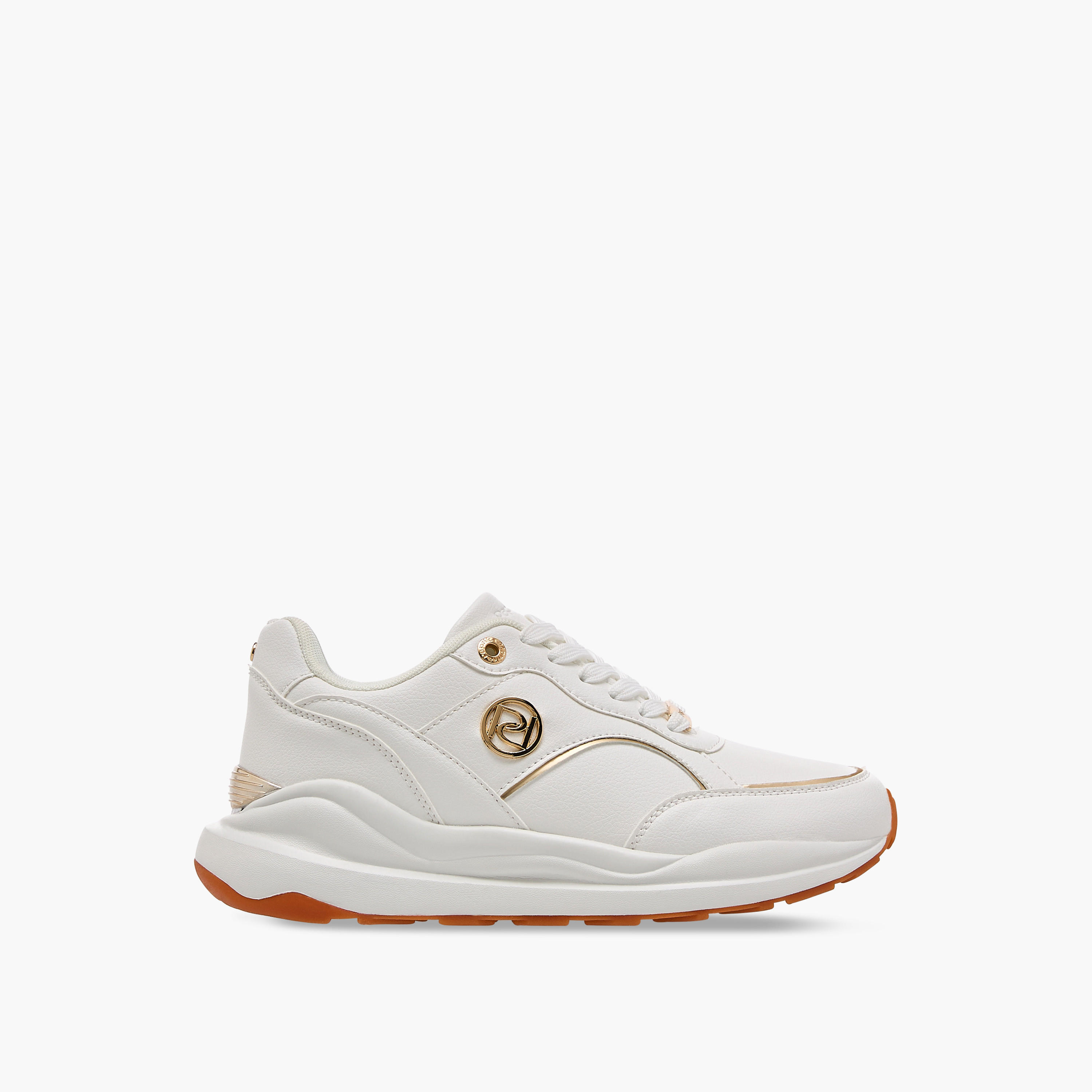 حذاء سنيكرز بألواح وزينة معدنية ورباط إغلاق من بابريكا-women-shoes-sneakers-image-3
