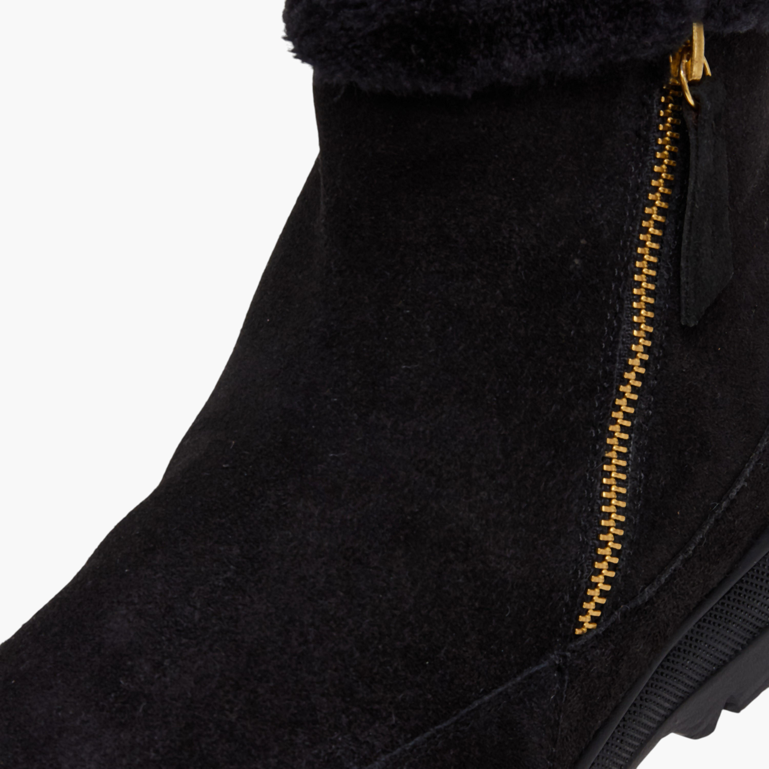 بوت فرو صناعي بطول الكاحل للنساء من بابريكا-women-shoes-boots-image-4