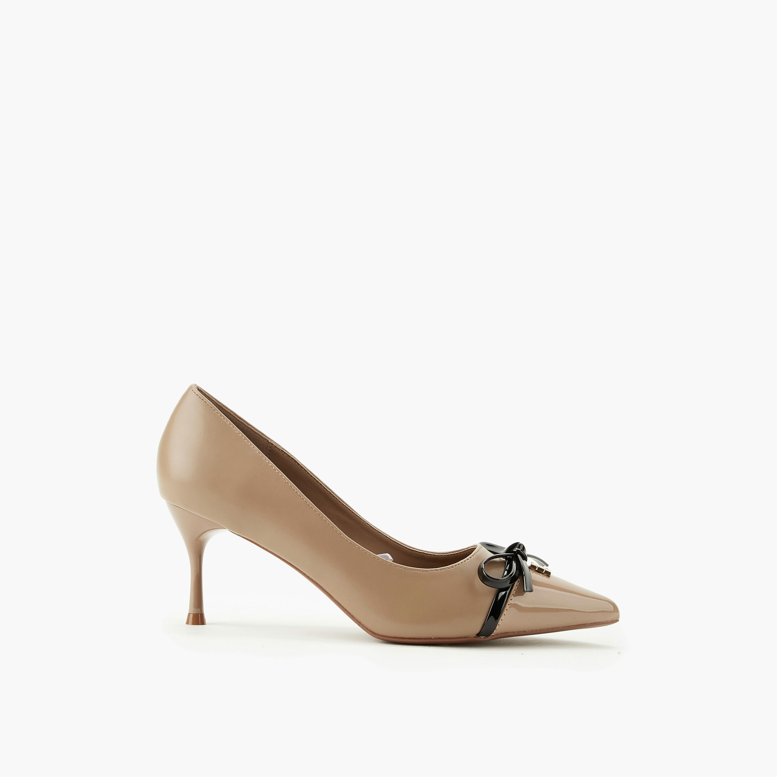 Elle Women Bow Accent Stiletto Heel Pumps-women-shoes-heels-image-3