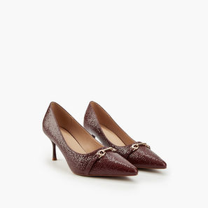 حذاء كلاسيكي سهل الارتداء بارز الملمس بكعب ستيليتو من فلورا بيلا-women-shoes-heels-image-1