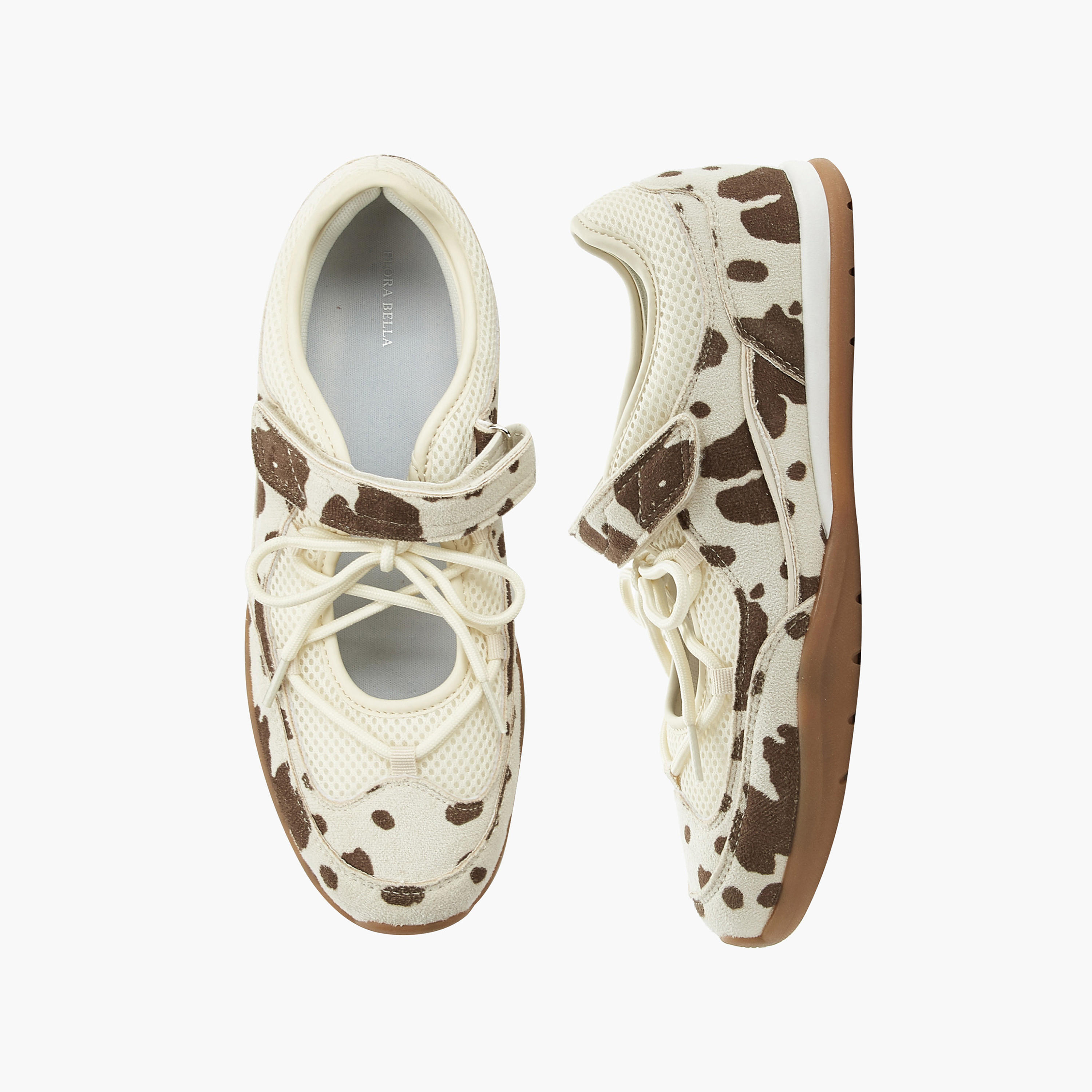 حذاء سنيكرز طول الكاحل بشريط إغلاق لاصق للنساء من فلو فلورا بيلا-women-shoes-sneakers-image-1