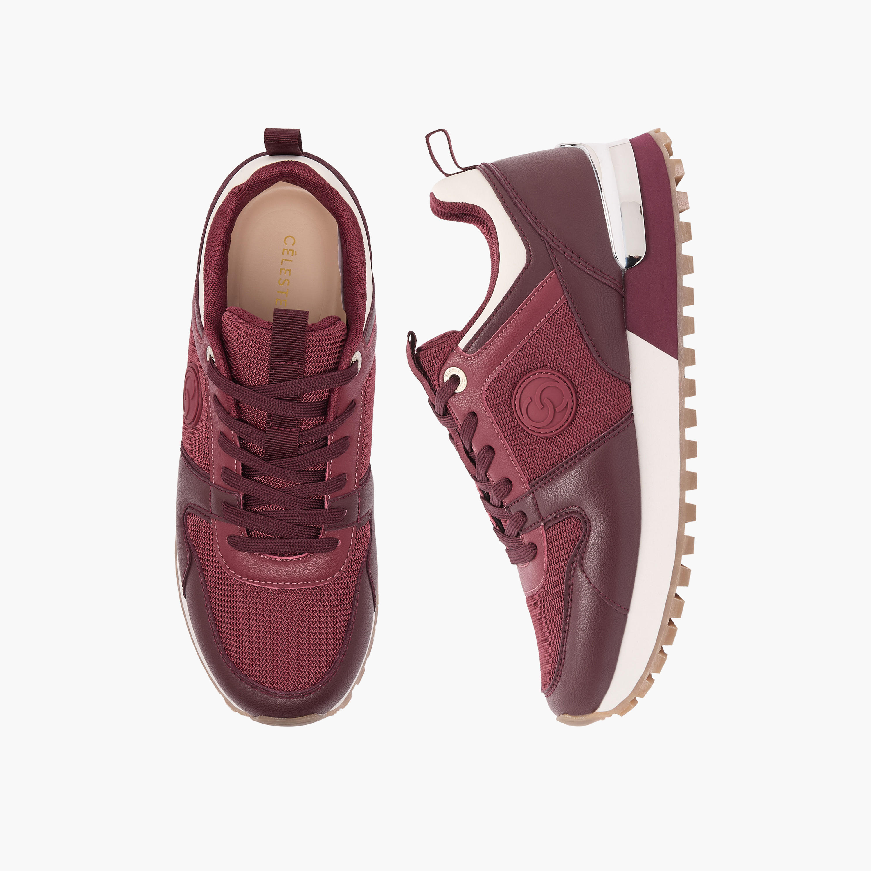 حذاء رياضي نسائي بتصميم مُجزّأ وأربطة من سيليست-women-shoes-sneakers-image-1