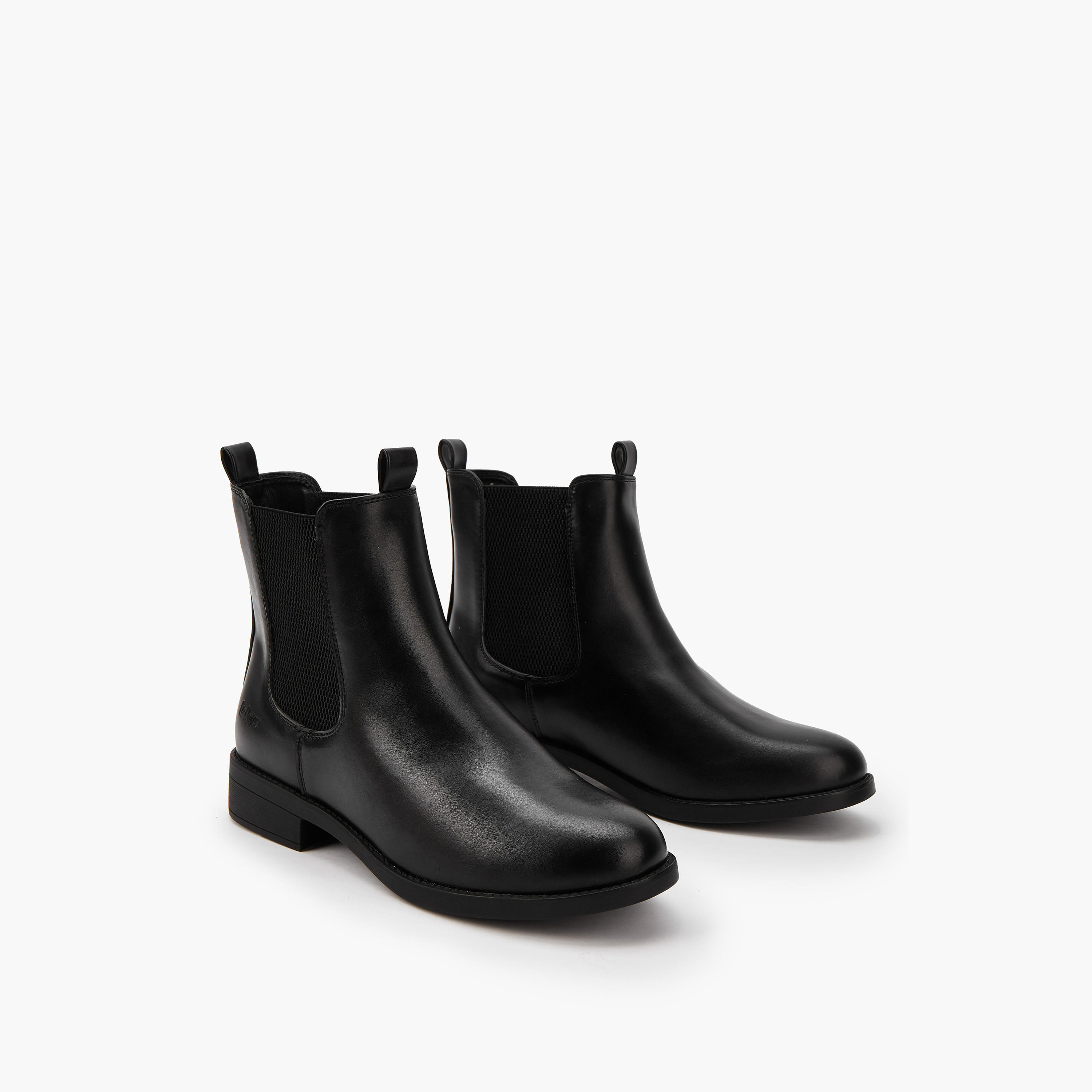 Lee Cooper Women's Solid Slip-On Ankle Boots-women-shoes-boots-image-1