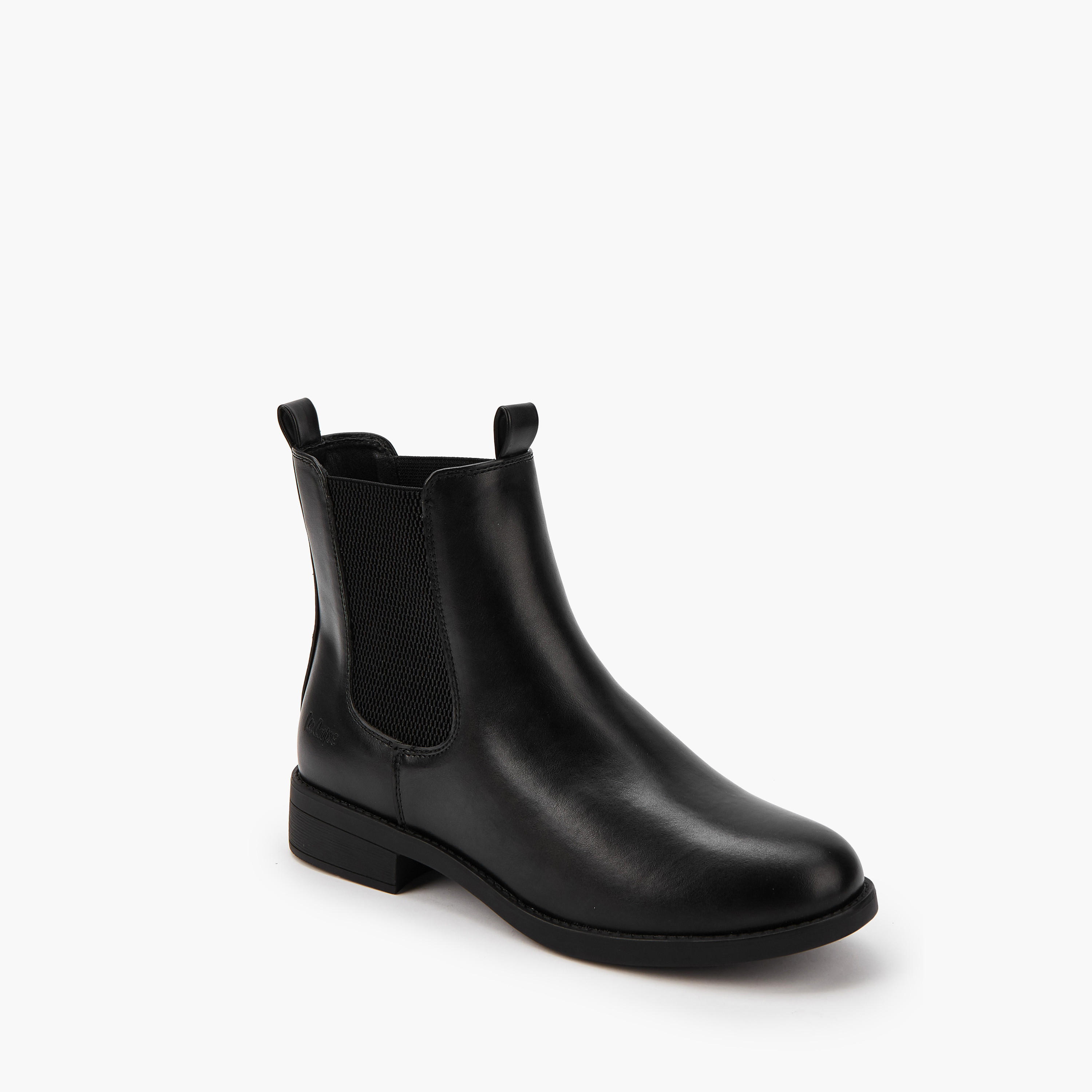 Lee Cooper Women's Solid Slip-On Ankle Boots-women-shoes-boots-image-3