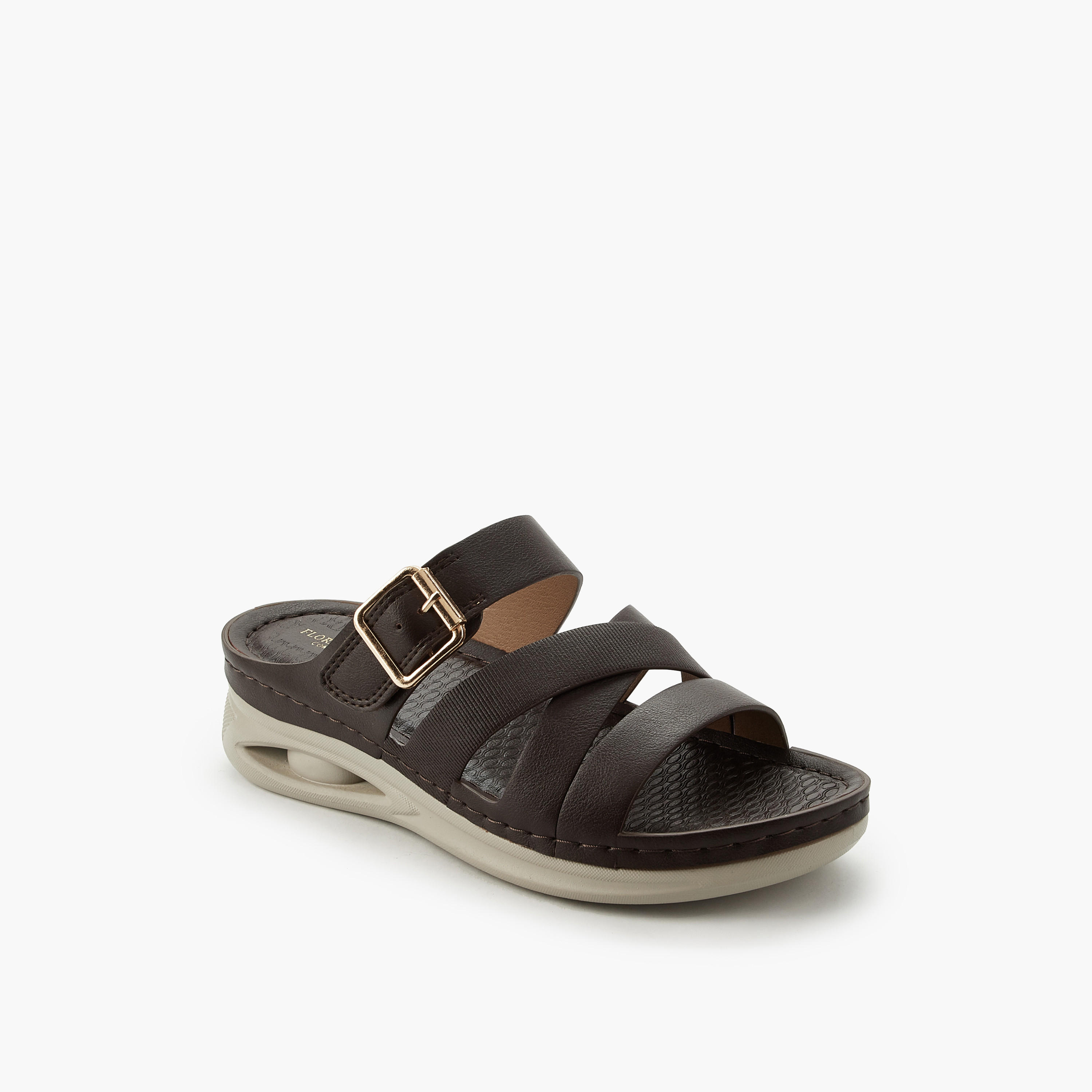 صندل مريح بزينة إبزيم للنساء من فلورا بيلا-women-shoes-flats-sandals-image-2
