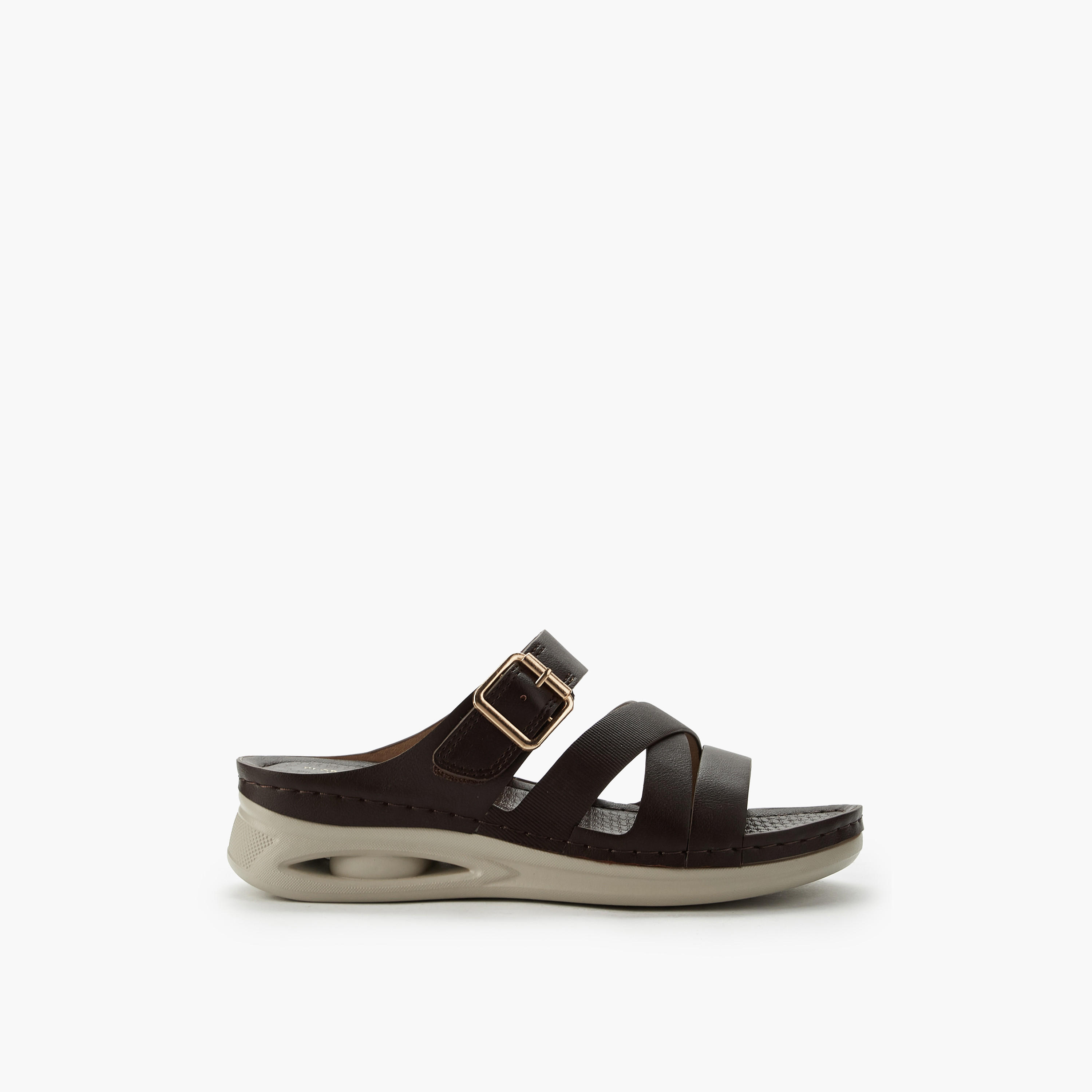 صندل مريح بزينة إبزيم للنساء من فلورا بيلا-women-shoes-flats-sandals-image-3